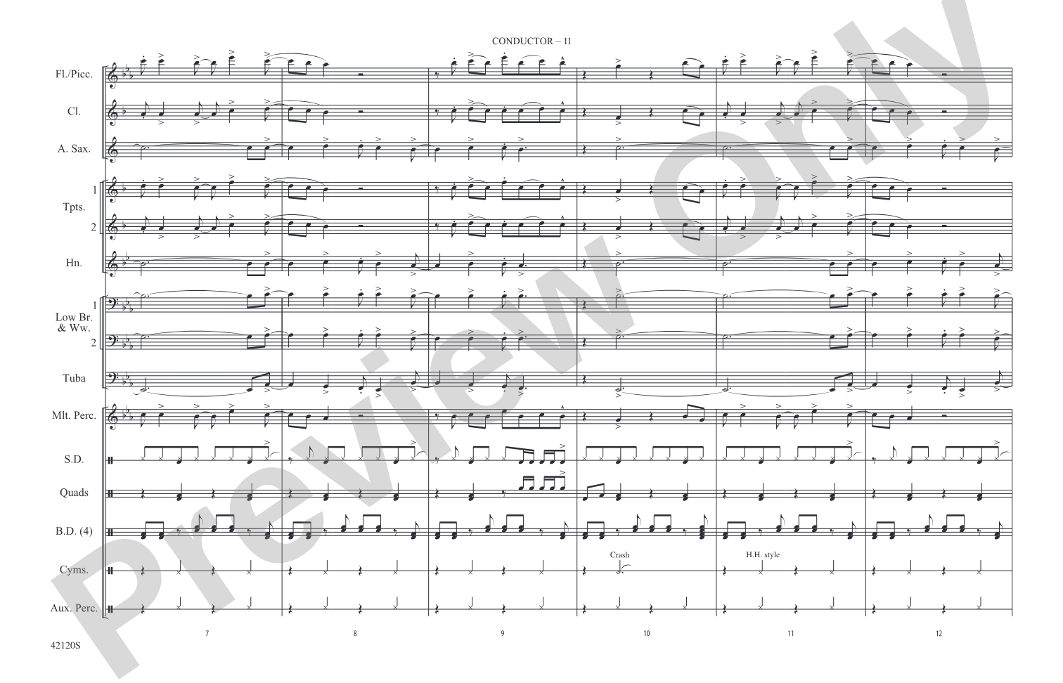 Shorties #20: Marching Band Conductor Score & Parts