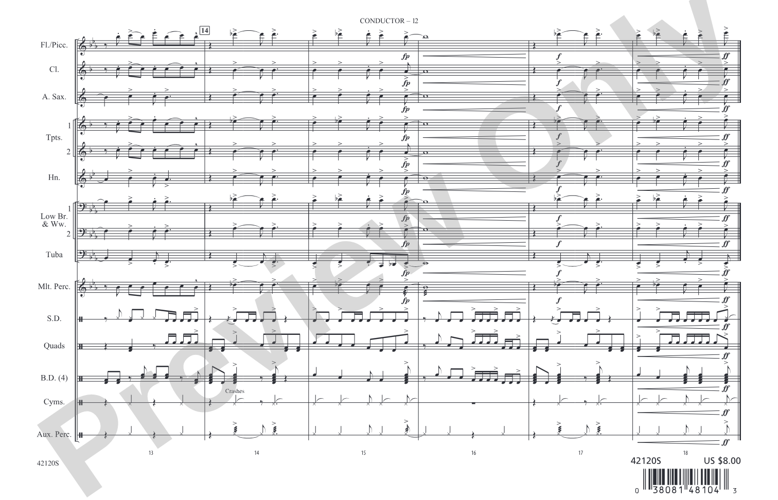 Shorties #20: Marching Band Conductor Score & Parts