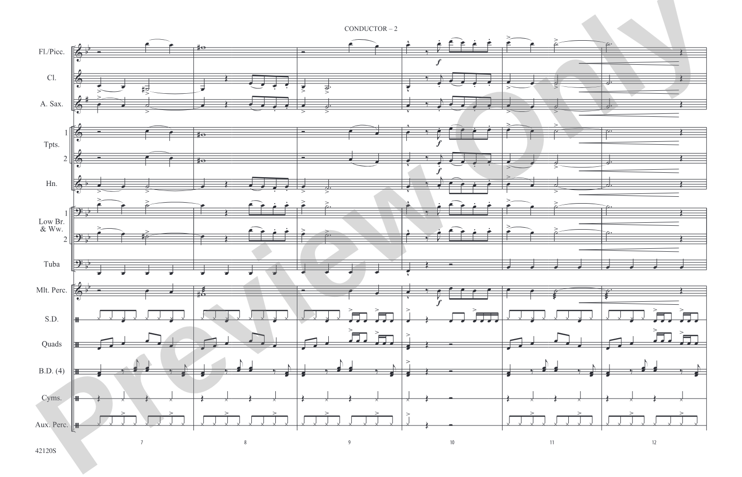Shorties #20: Marching Band Conductor Score & Parts