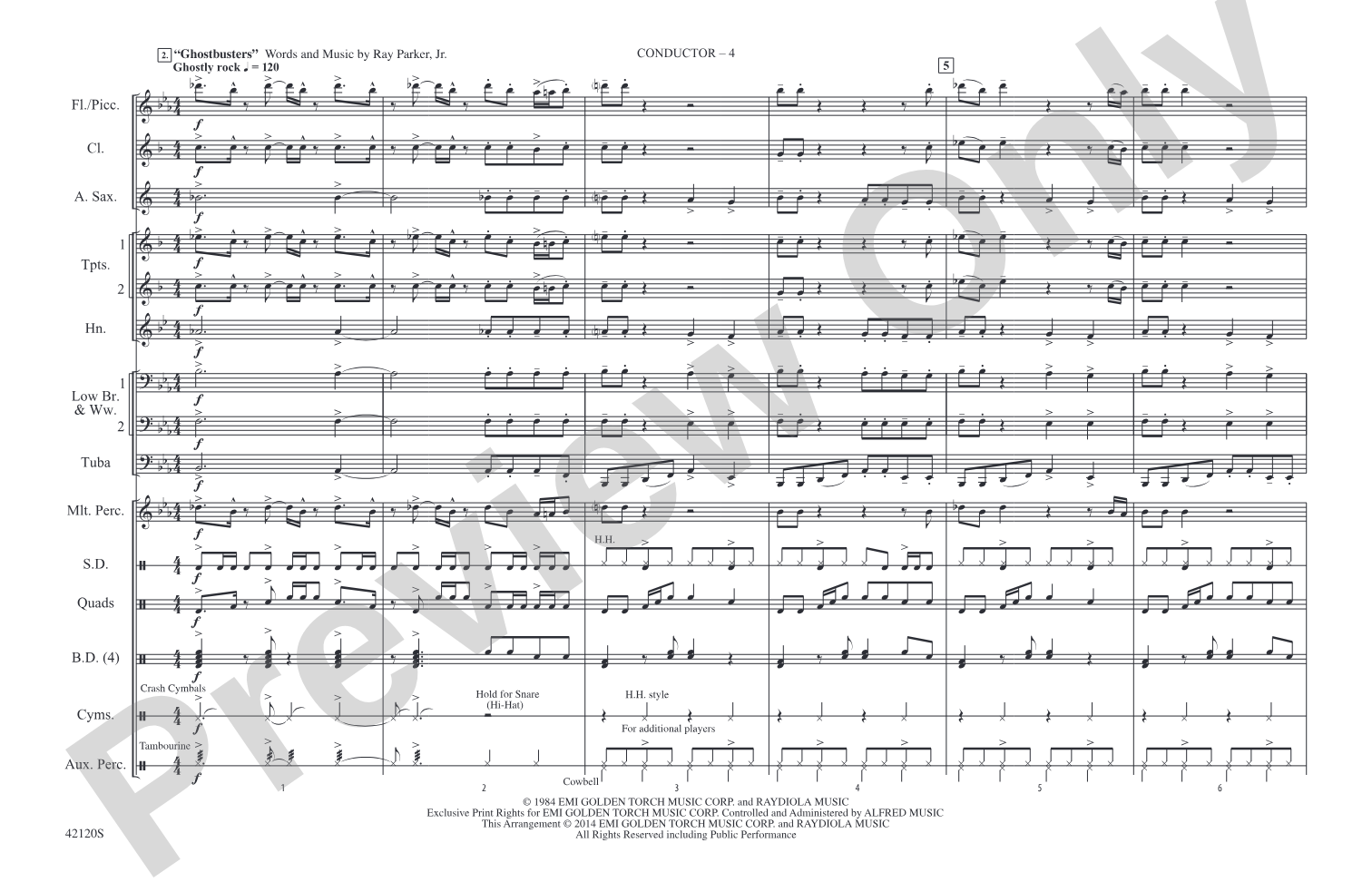 Shorties #20: Marching Band Conductor Score & Parts