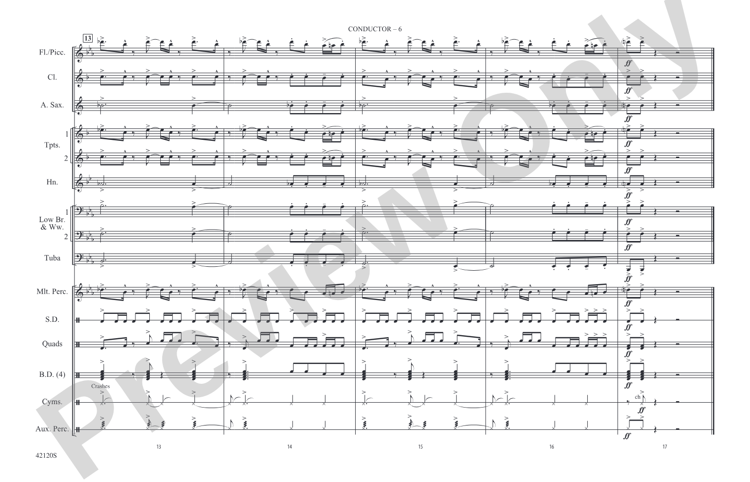 Shorties #20: Marching Band Conductor Score & Parts