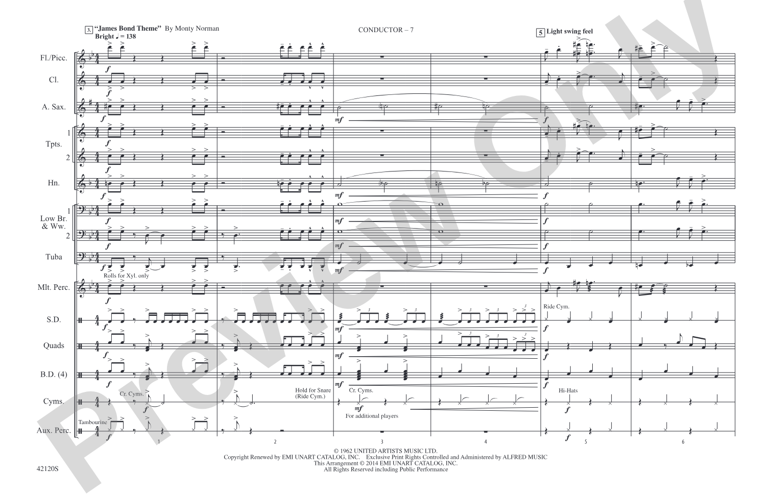 Shorties #20: Marching Band Conductor Score & Parts