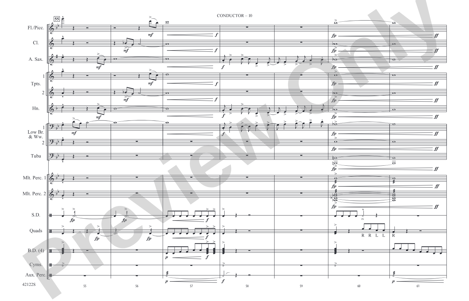 Give It One: Marching Band Conductor Score & Parts