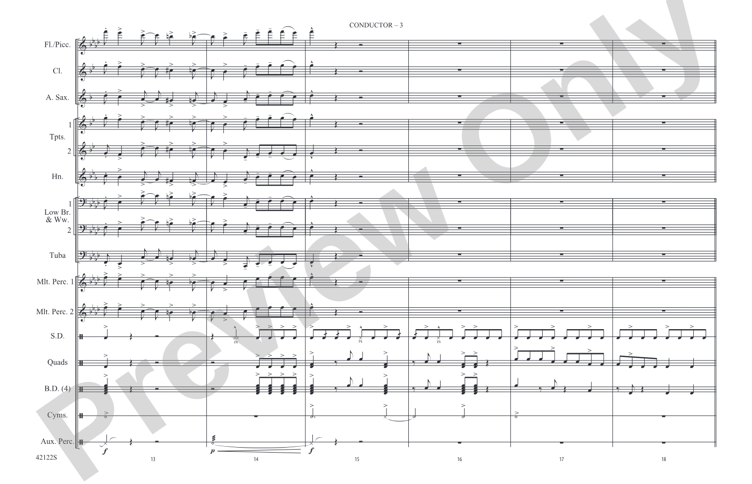 Give It One: Marching Band Conductor Score & Parts
