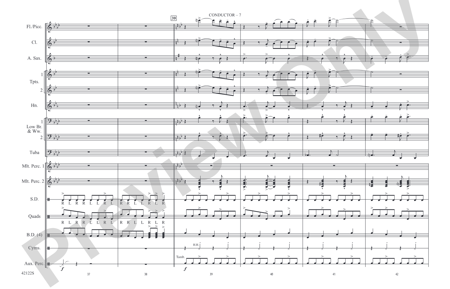 Give It One: Marching Band Conductor Score & Parts