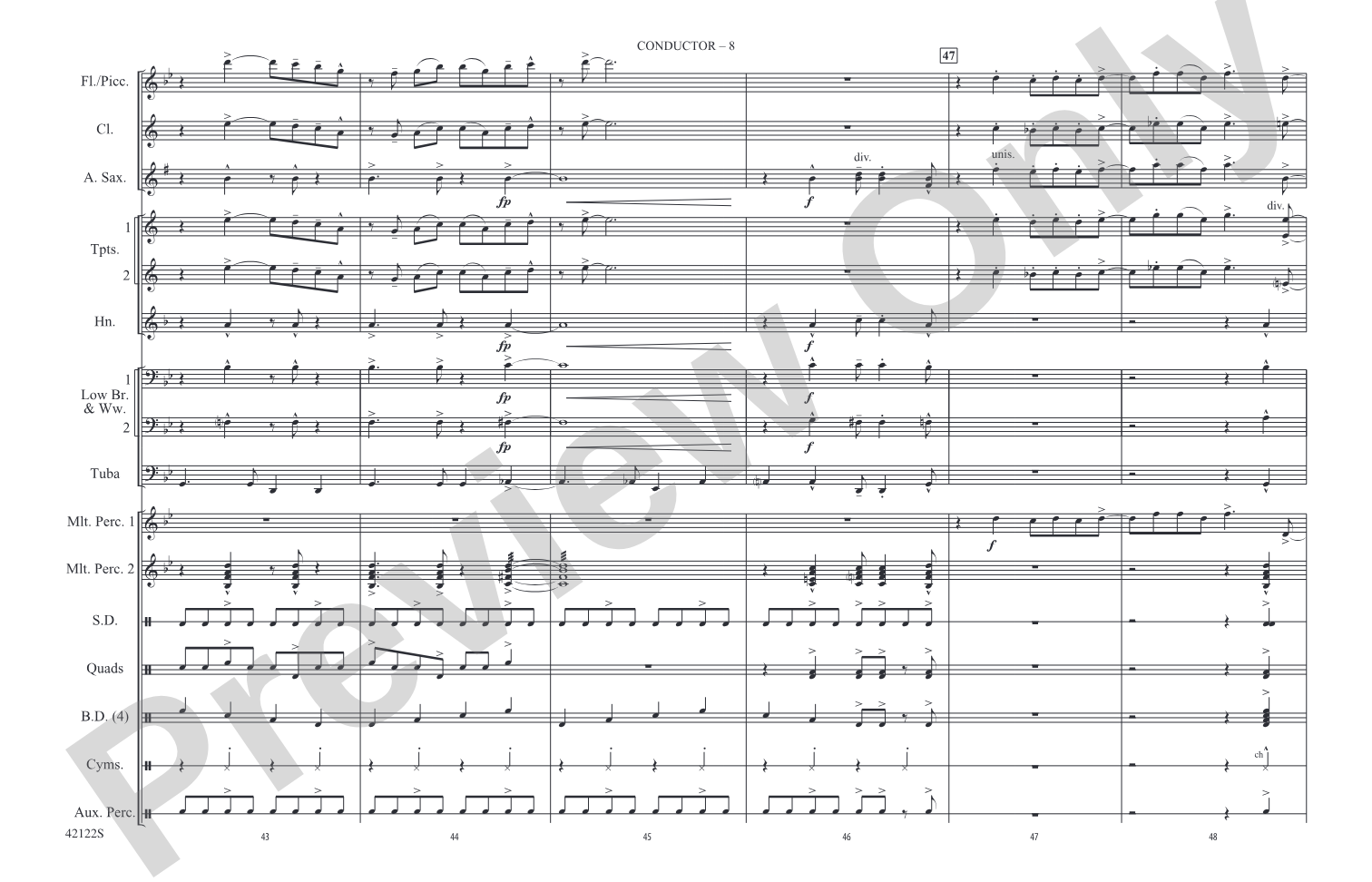 Give It One: Marching Band Conductor Score & Parts