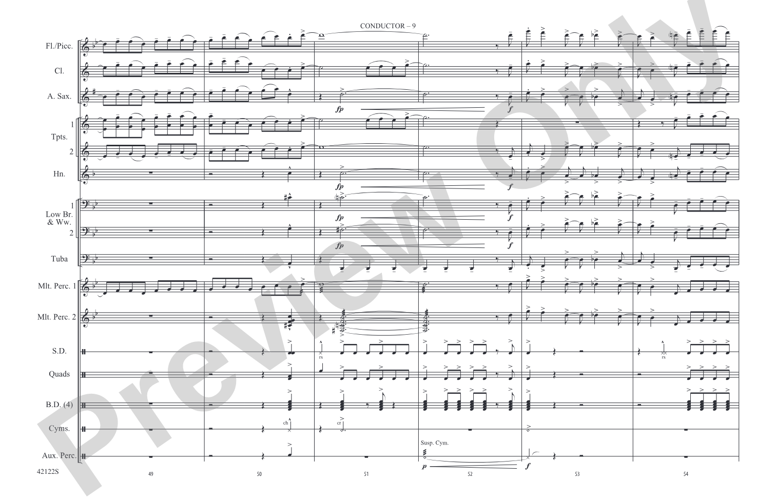 Give It One: Marching Band Conductor Score & Parts