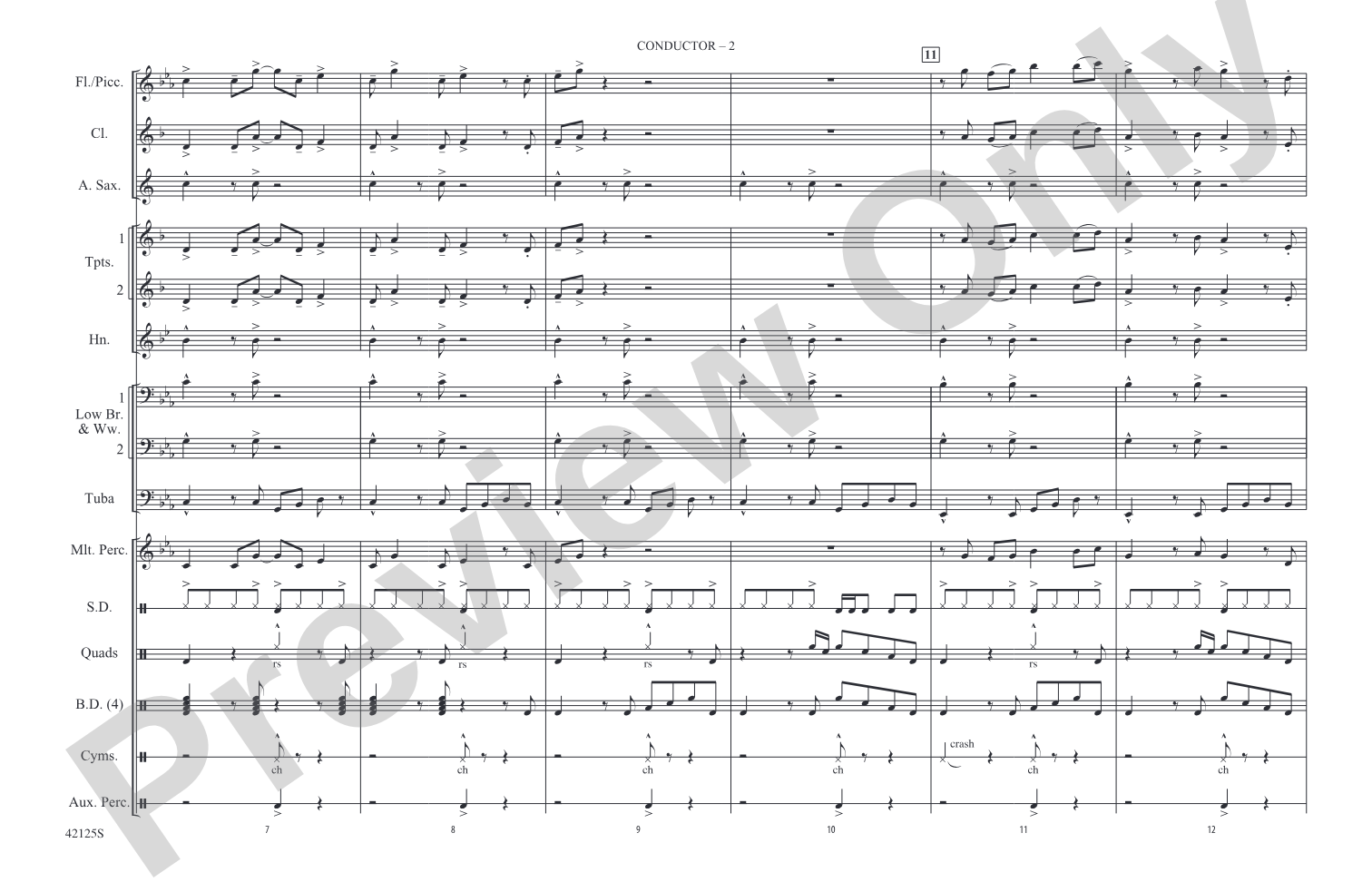 Still into You: Marching Band Conductor Score & Parts
