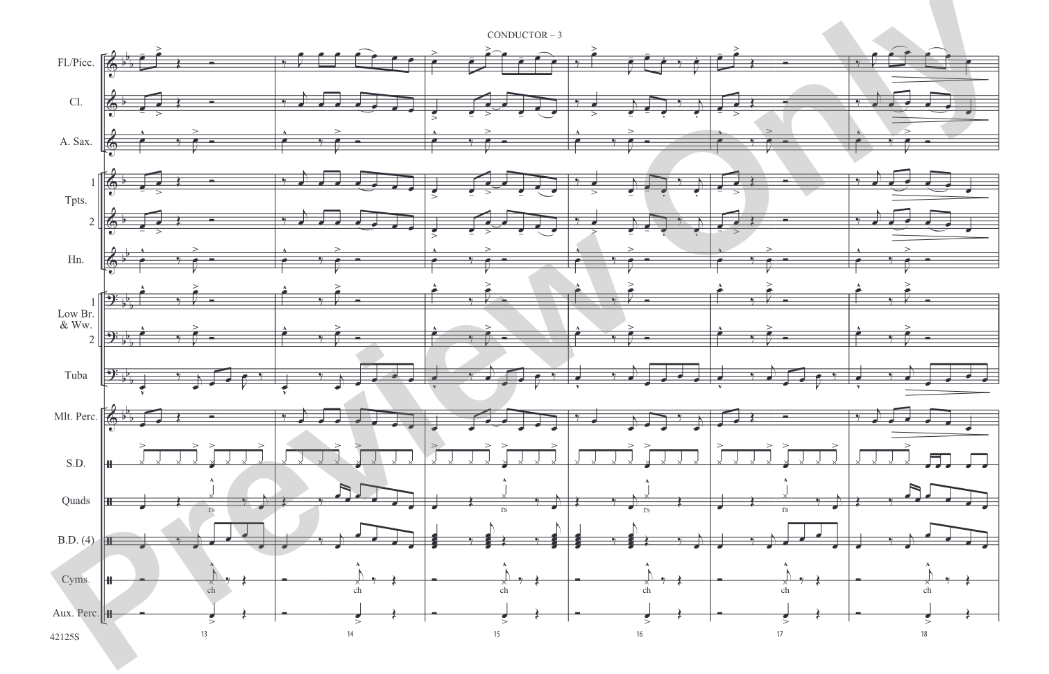 Still into You: Marching Band Conductor Score & Parts
