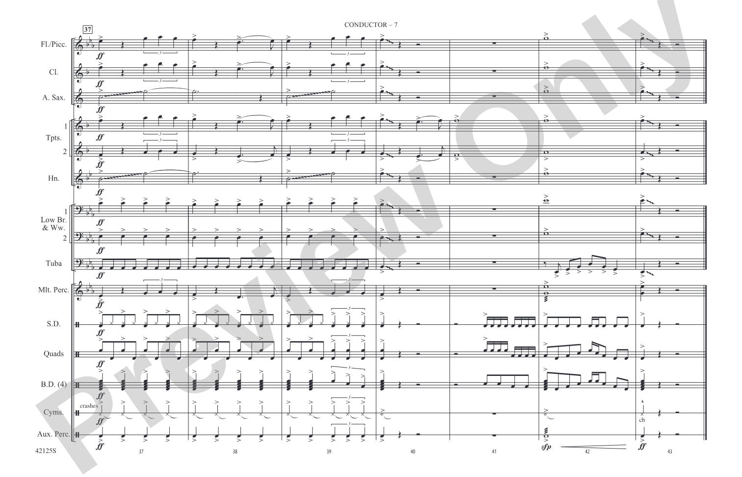 Still into You: Marching Band Conductor Score & Parts