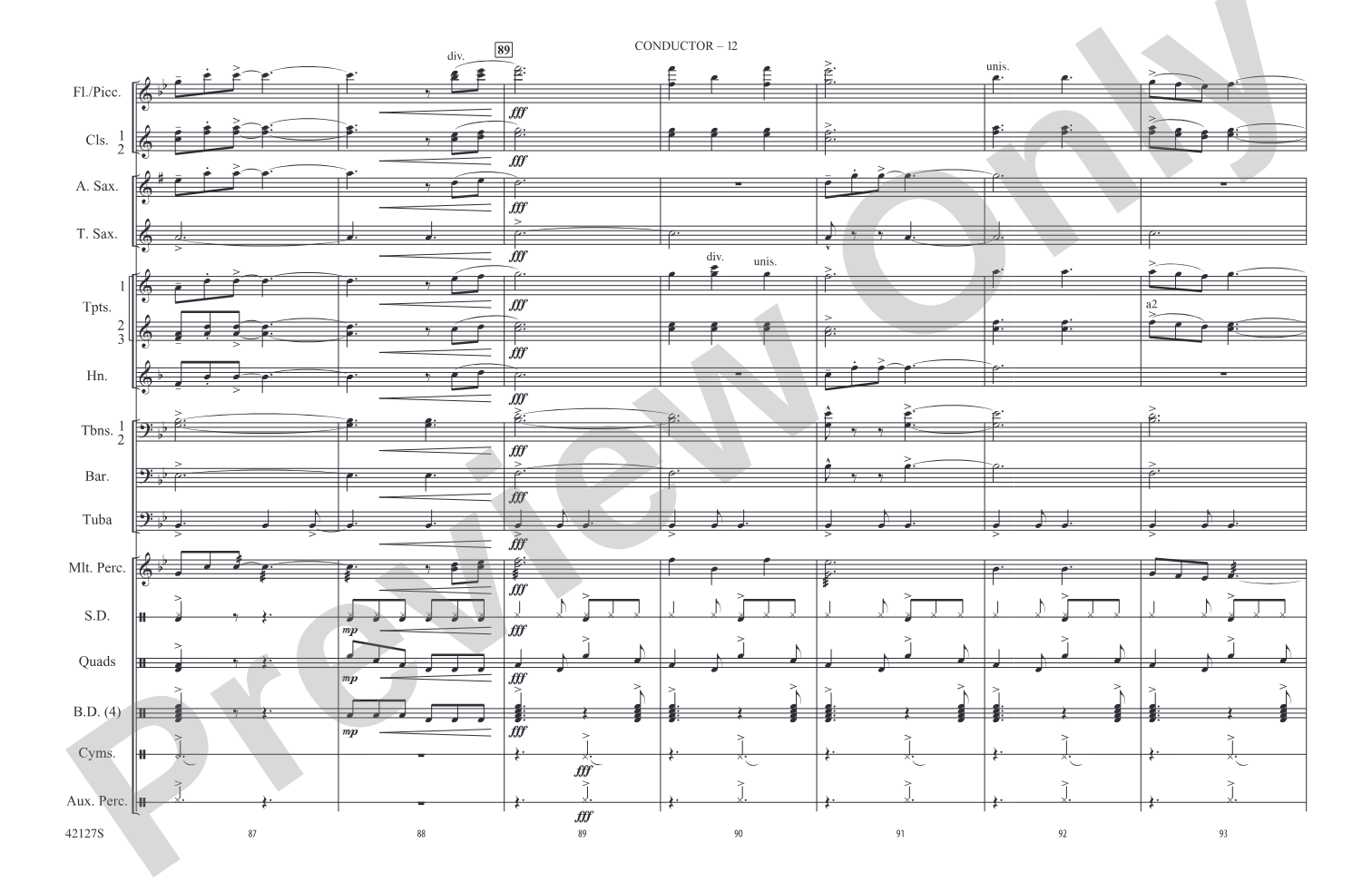 Carry On: Marching Band Conductor Score & Parts