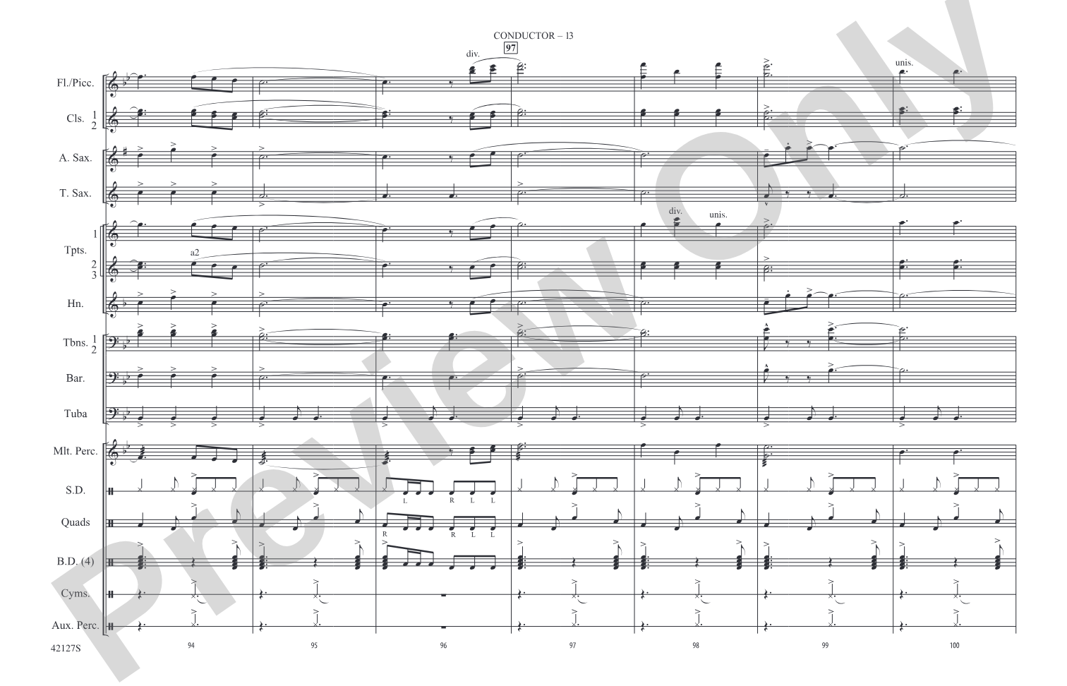 Carry On: Marching Band Conductor Score & Parts