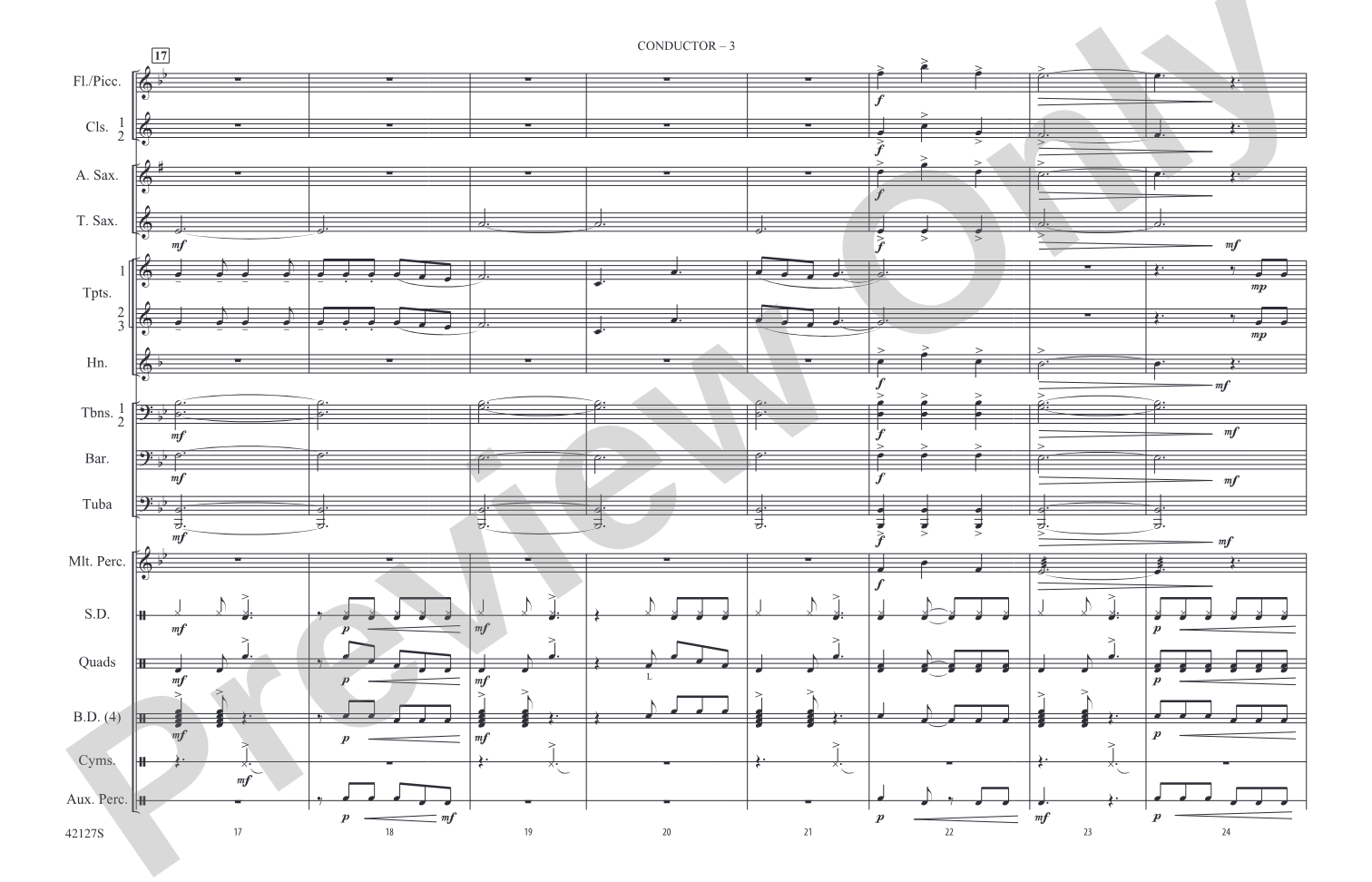 Carry On: Marching Band Conductor Score & Parts