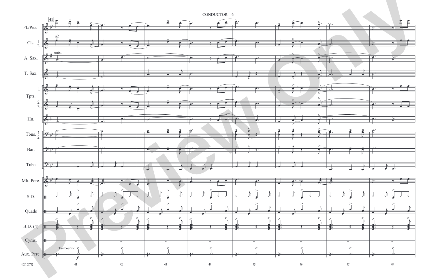 Carry On: Marching Band Conductor Score & Parts