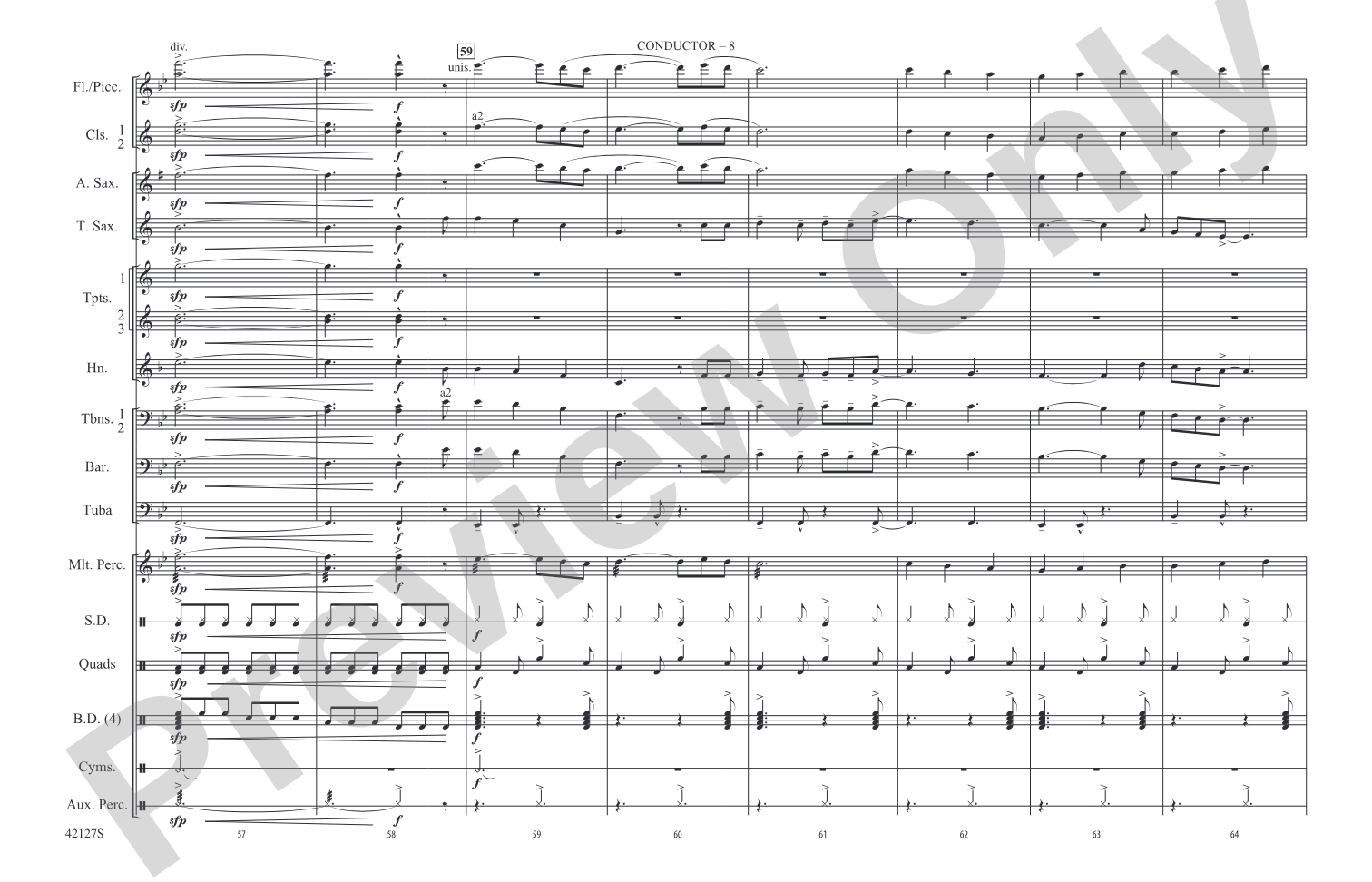 Carry On: Marching Band Conductor Score & Parts