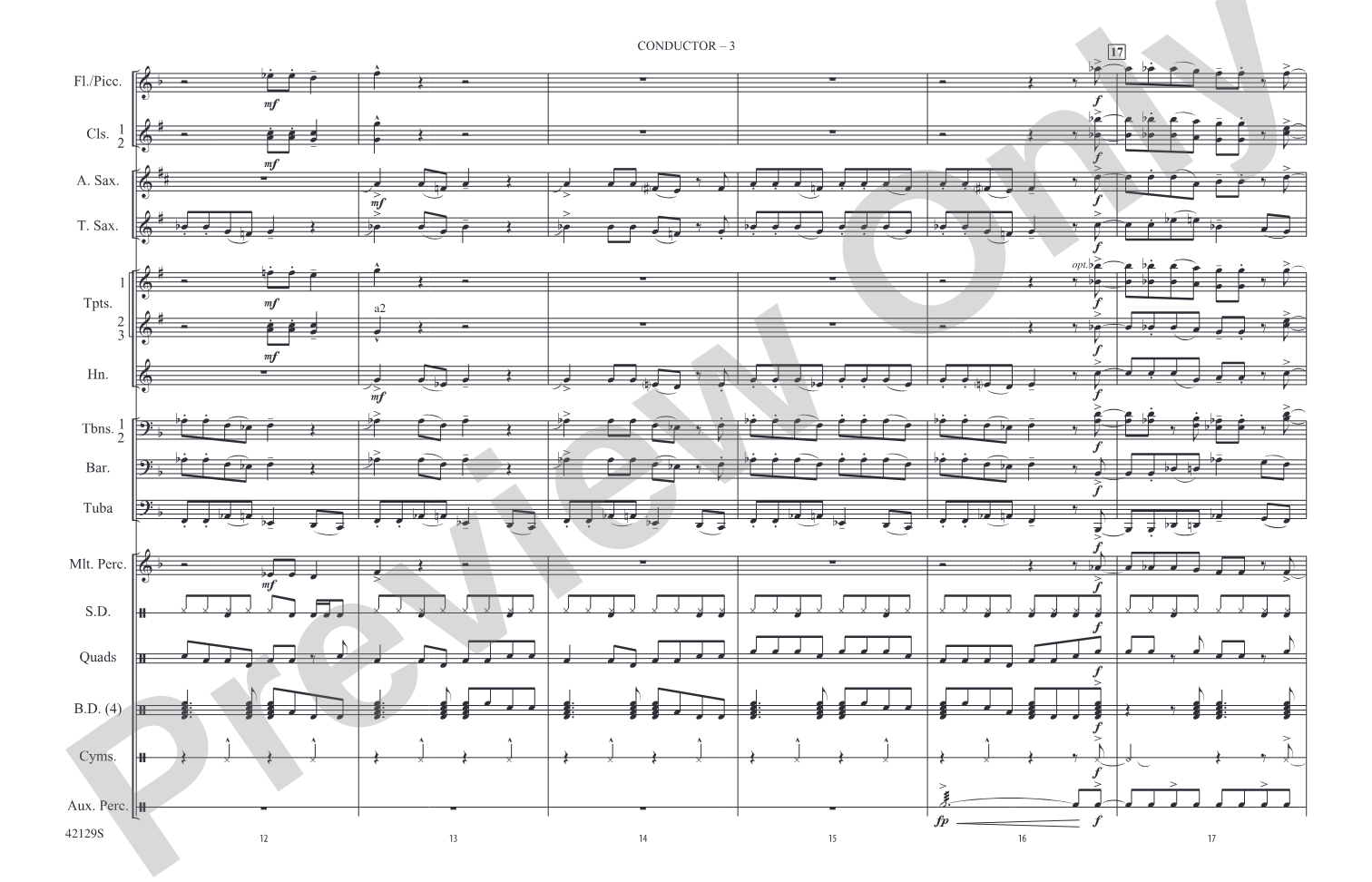 Workin' for a Livin': Marching Band Conductor Score & Parts