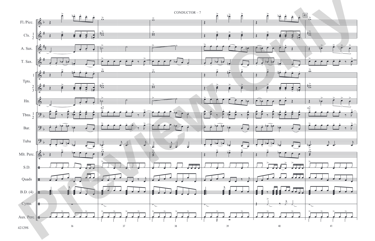Workin' for a Livin': Marching Band Conductor Score & Parts