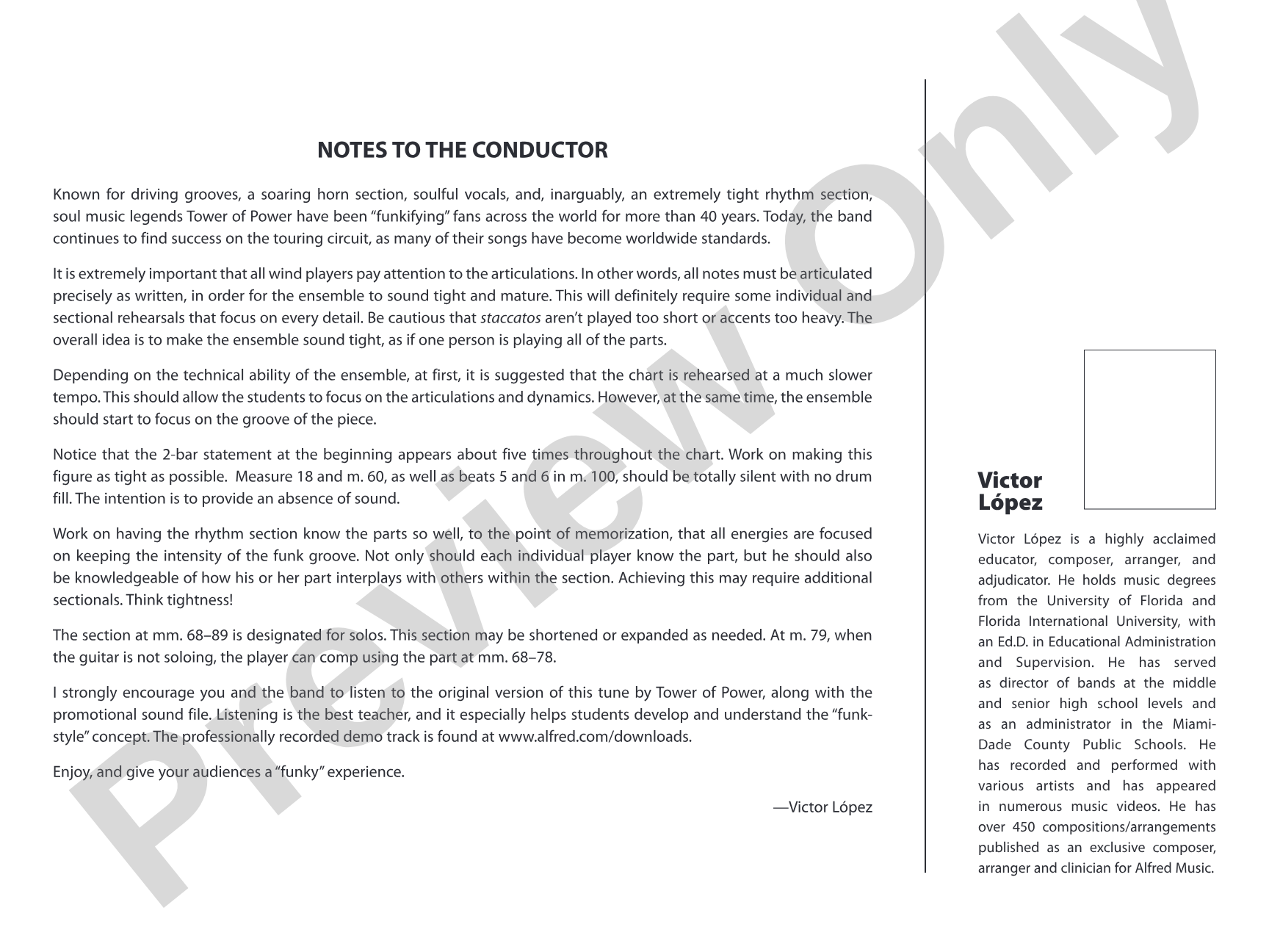 Down to the Nightclub: Jazz Ensemble Conductor Score & Parts