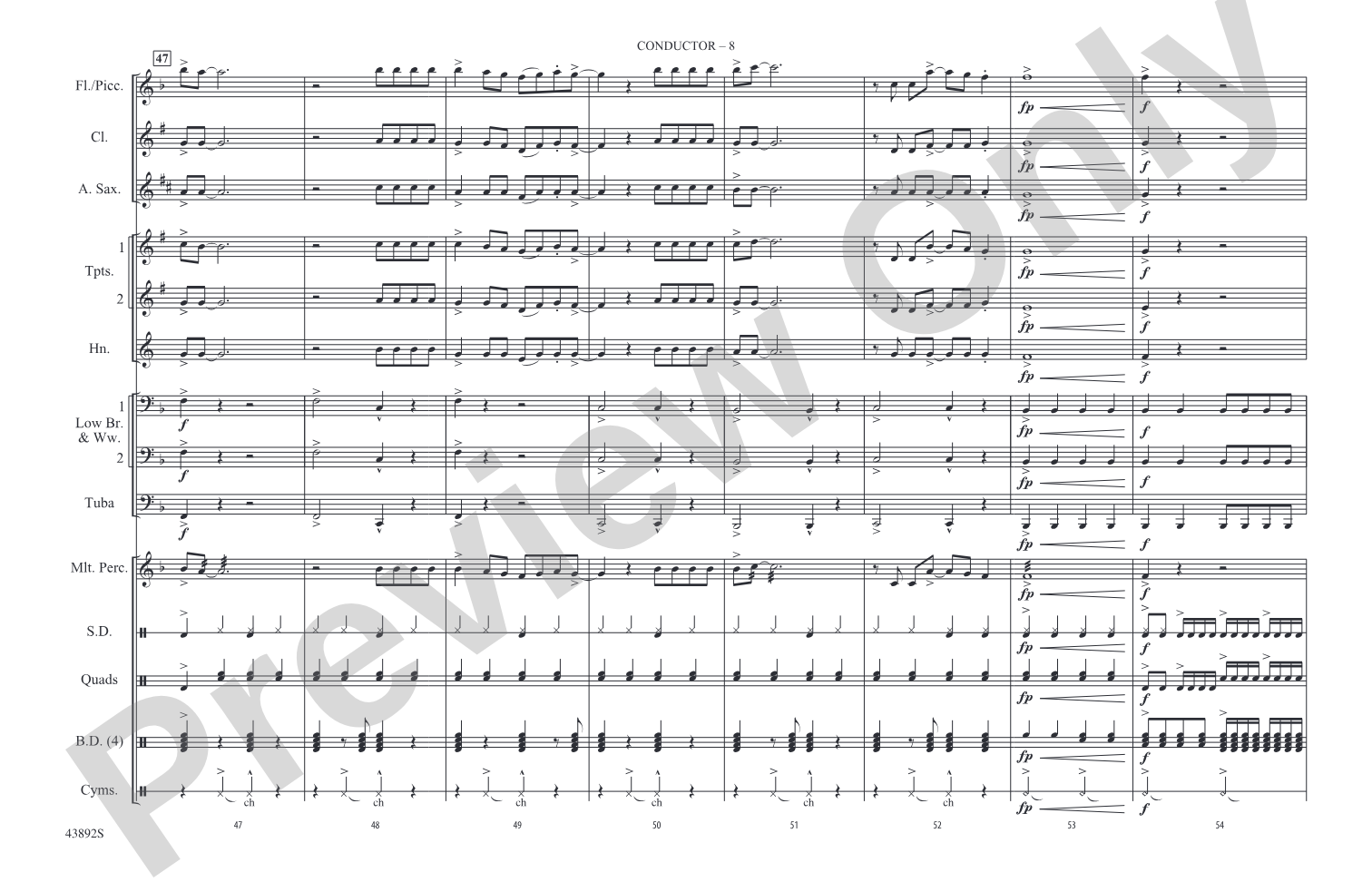 Everything Is Awesome (from The Lego® Movie): Marching Band Conductor Score & Parts