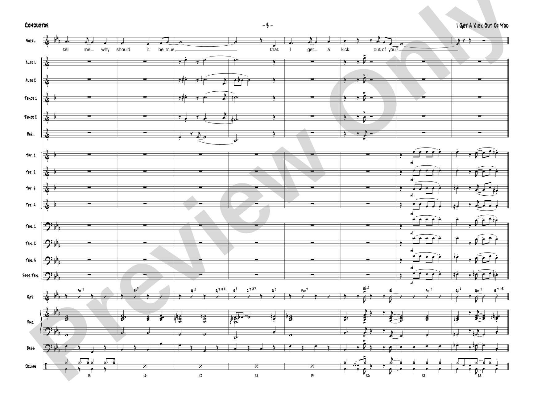 I Get a Kick Out of You: Score - High Key (Male)