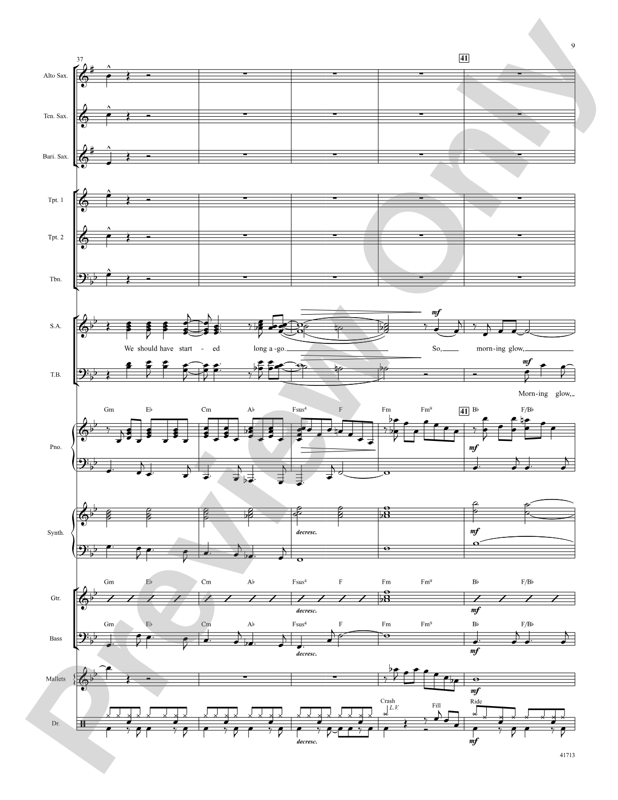 Morning Glow: Score: Choral SoundPax