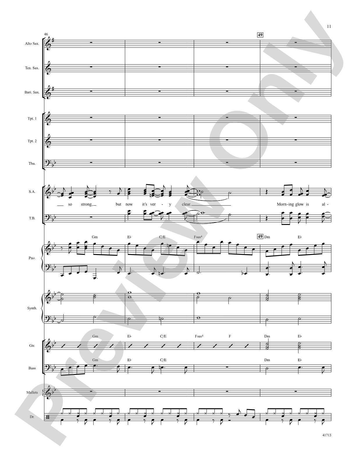 Morning Glow: Score: Choral SoundPax