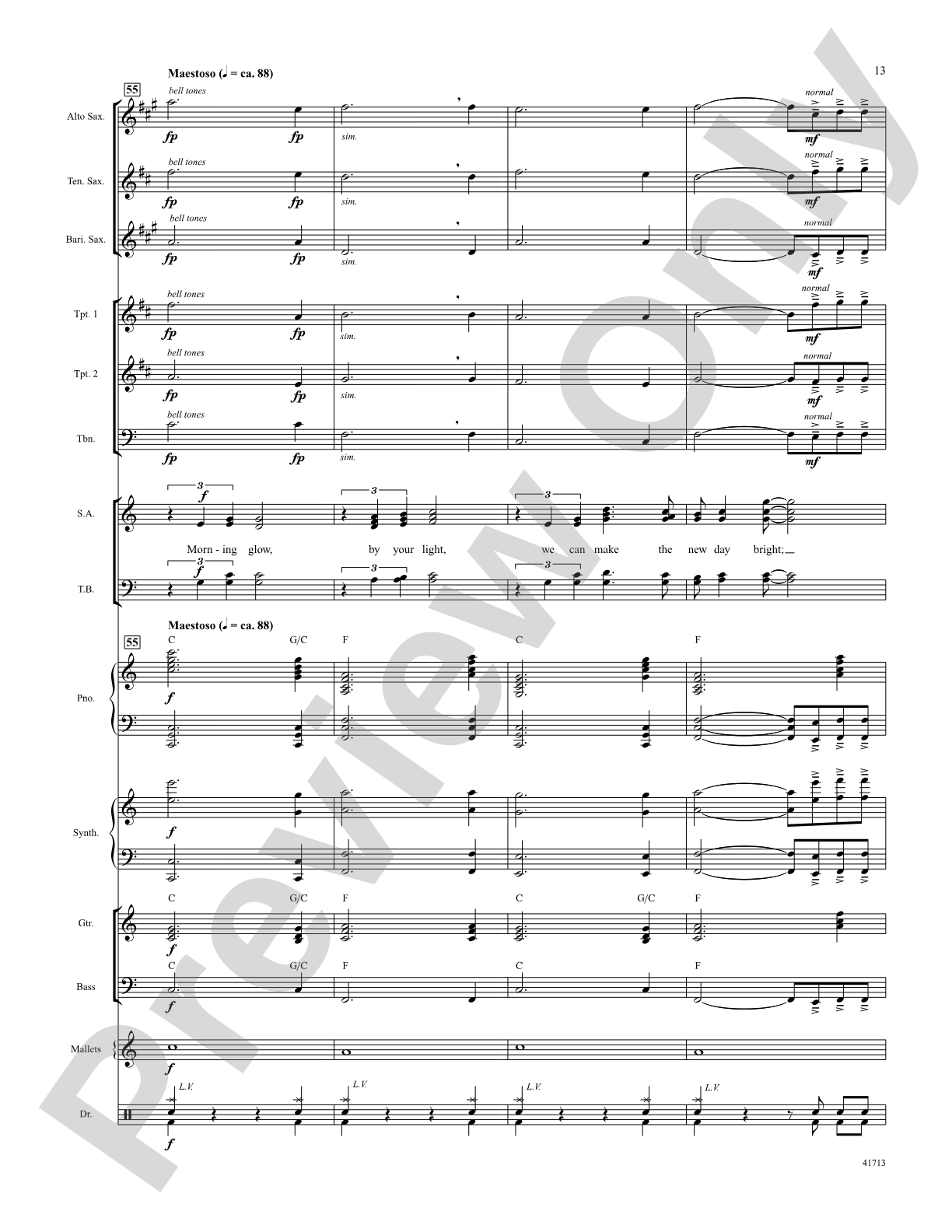 Morning Glow: Score: Choral SoundPax