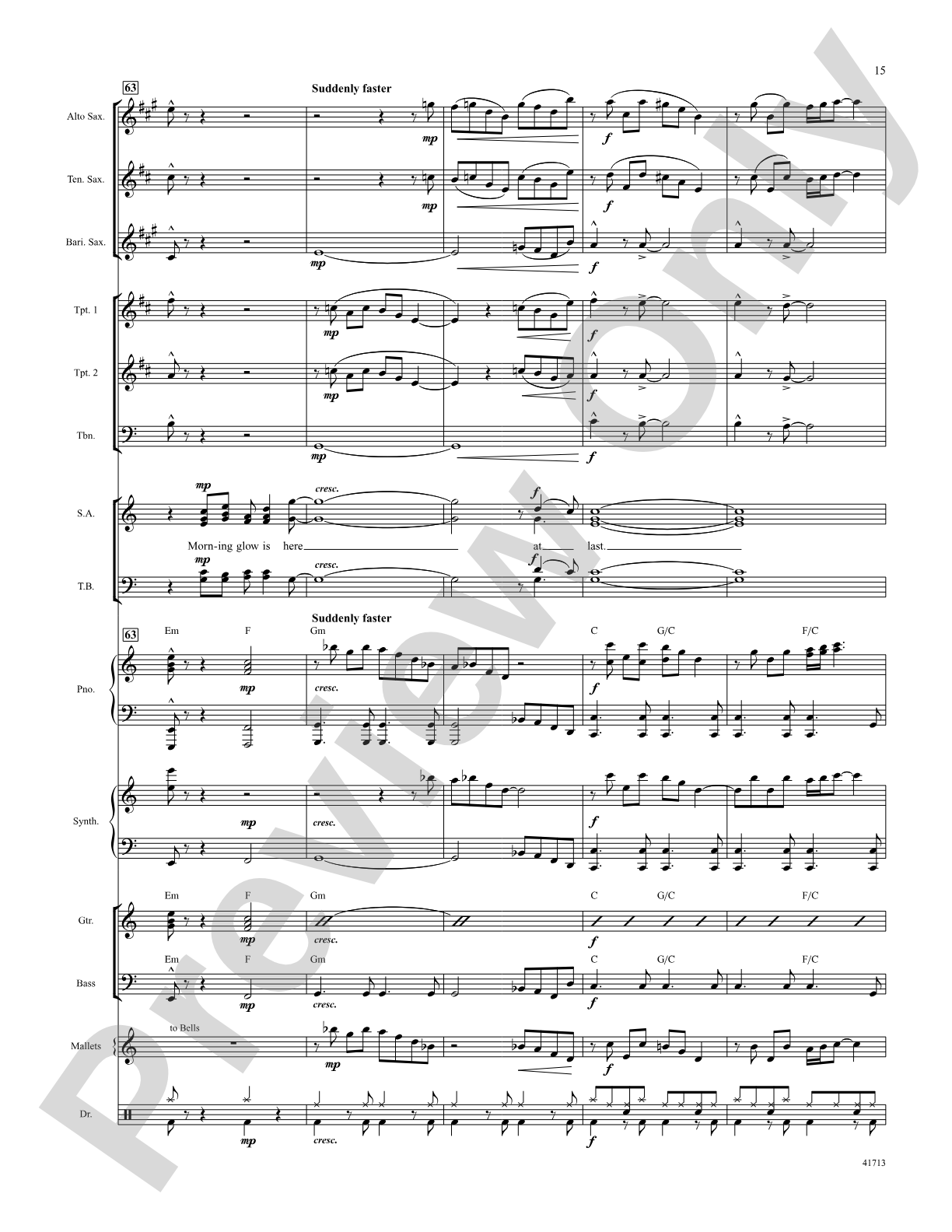 Morning Glow: Score: Choral SoundPax