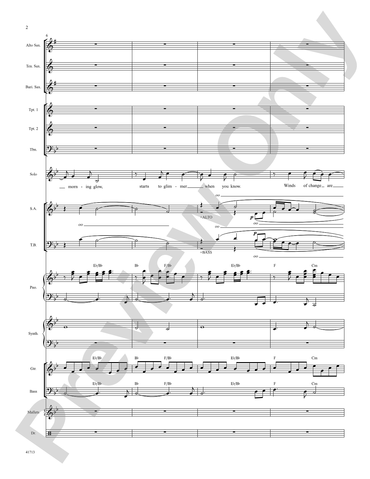 Morning Glow: Score: Choral SoundPax