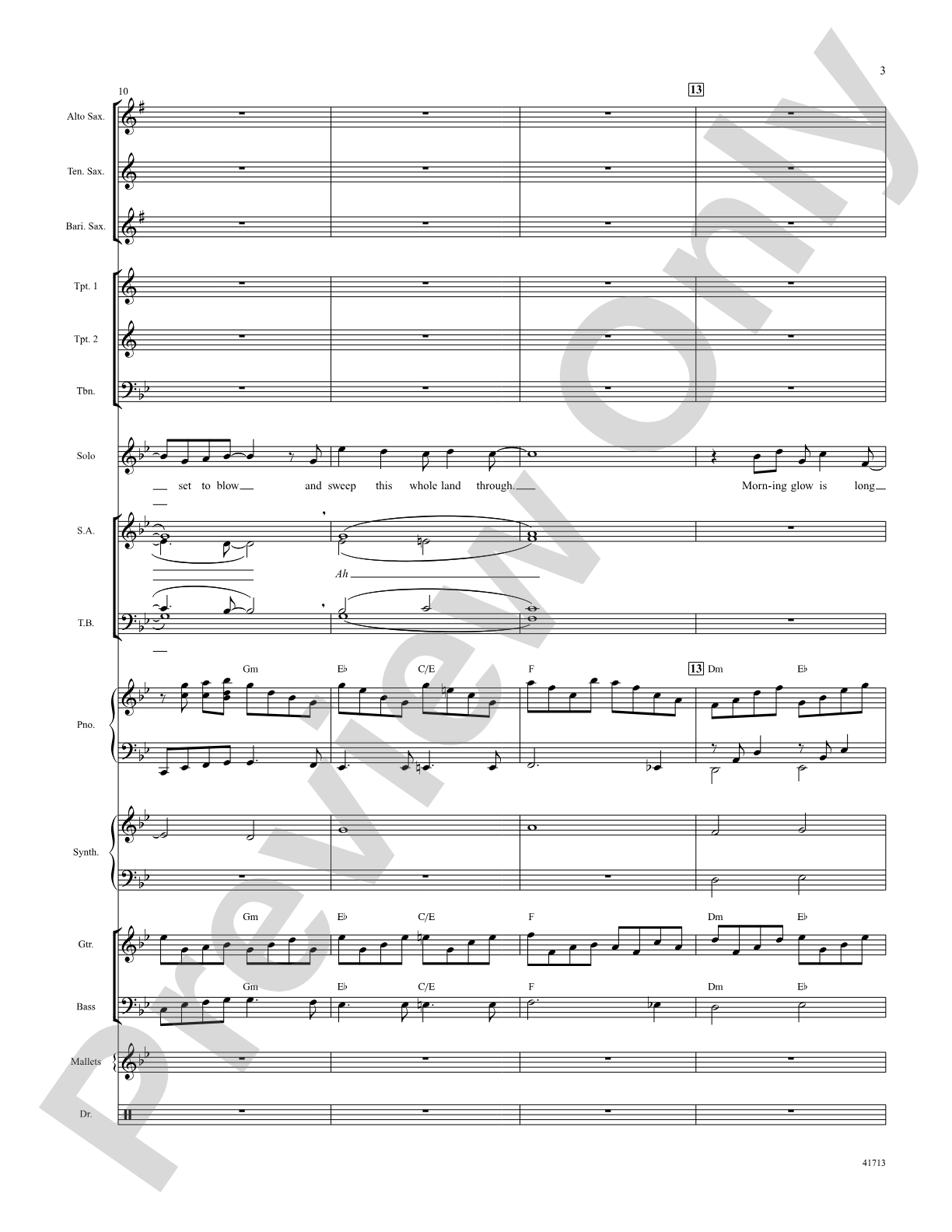 Morning Glow: Score: Choral SoundPax