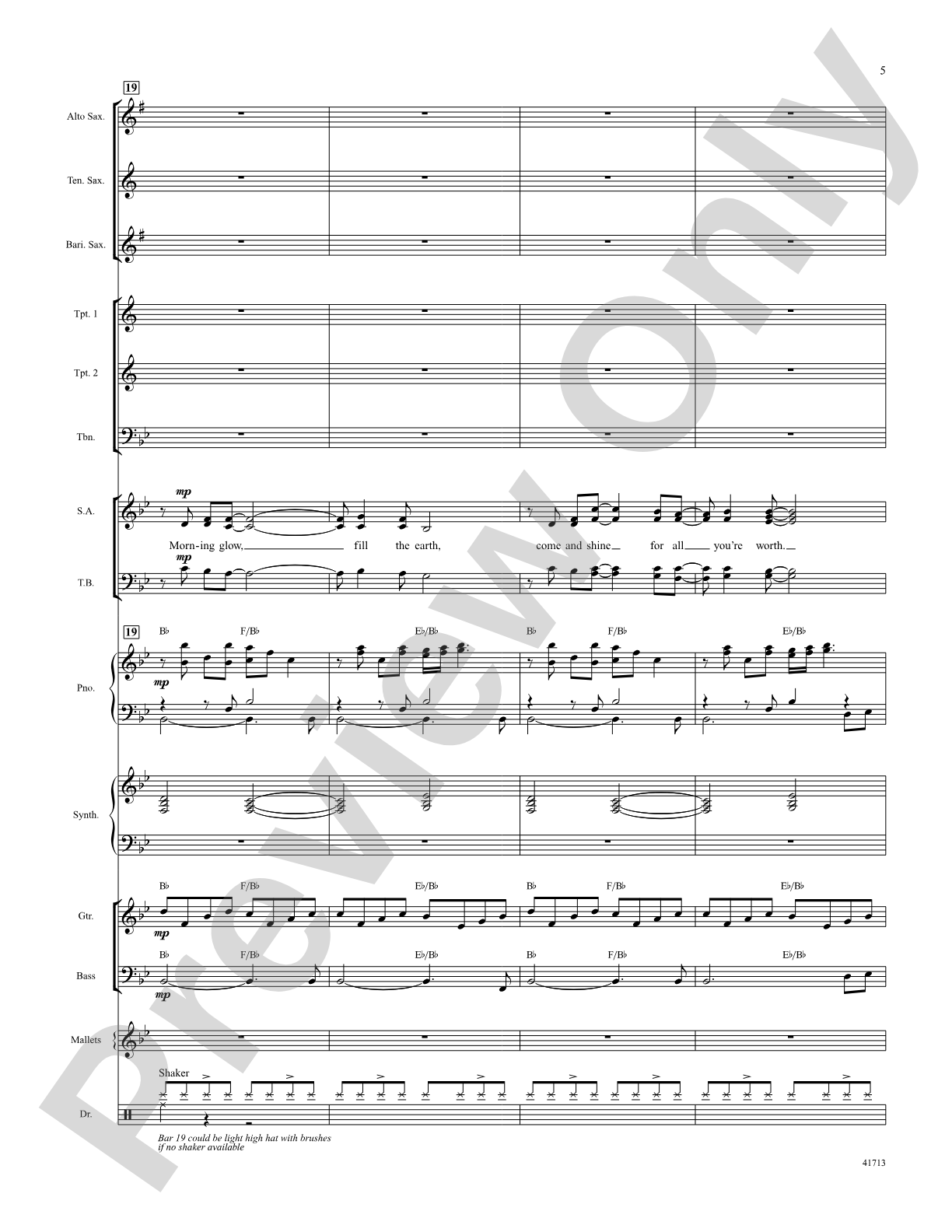 Morning Glow: Score: Choral SoundPax