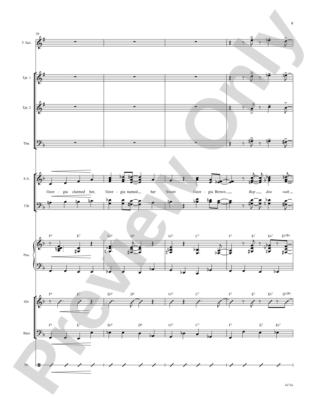 Sweet Georgia Brown: Score: Choral SoundPax