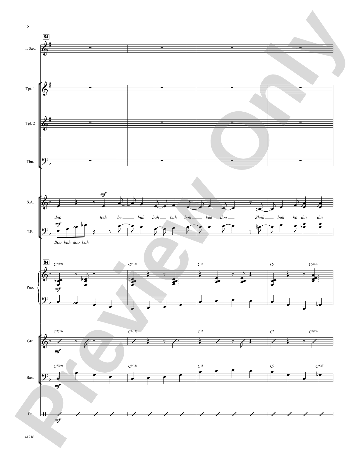 Sweet Georgia Brown: Score: Choral SoundPax