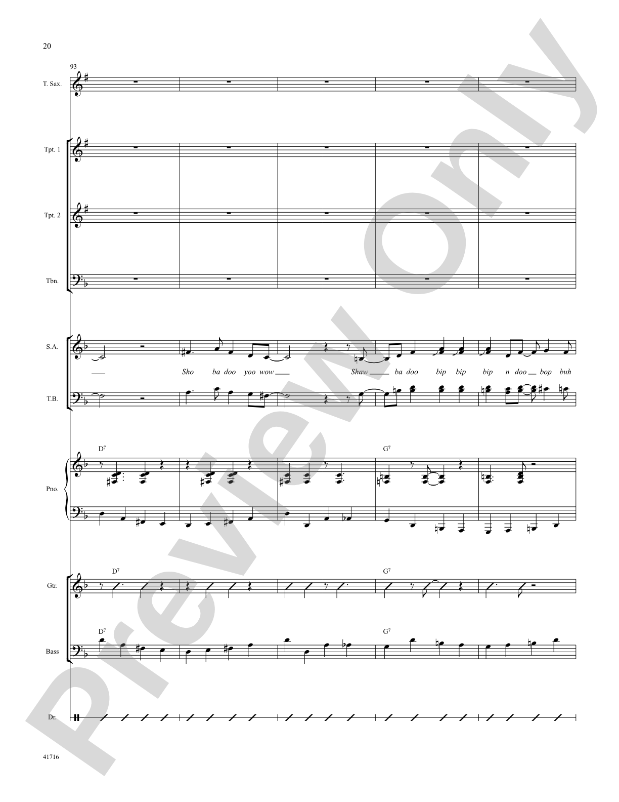 Sweet Georgia Brown: Score: Choral SoundPax