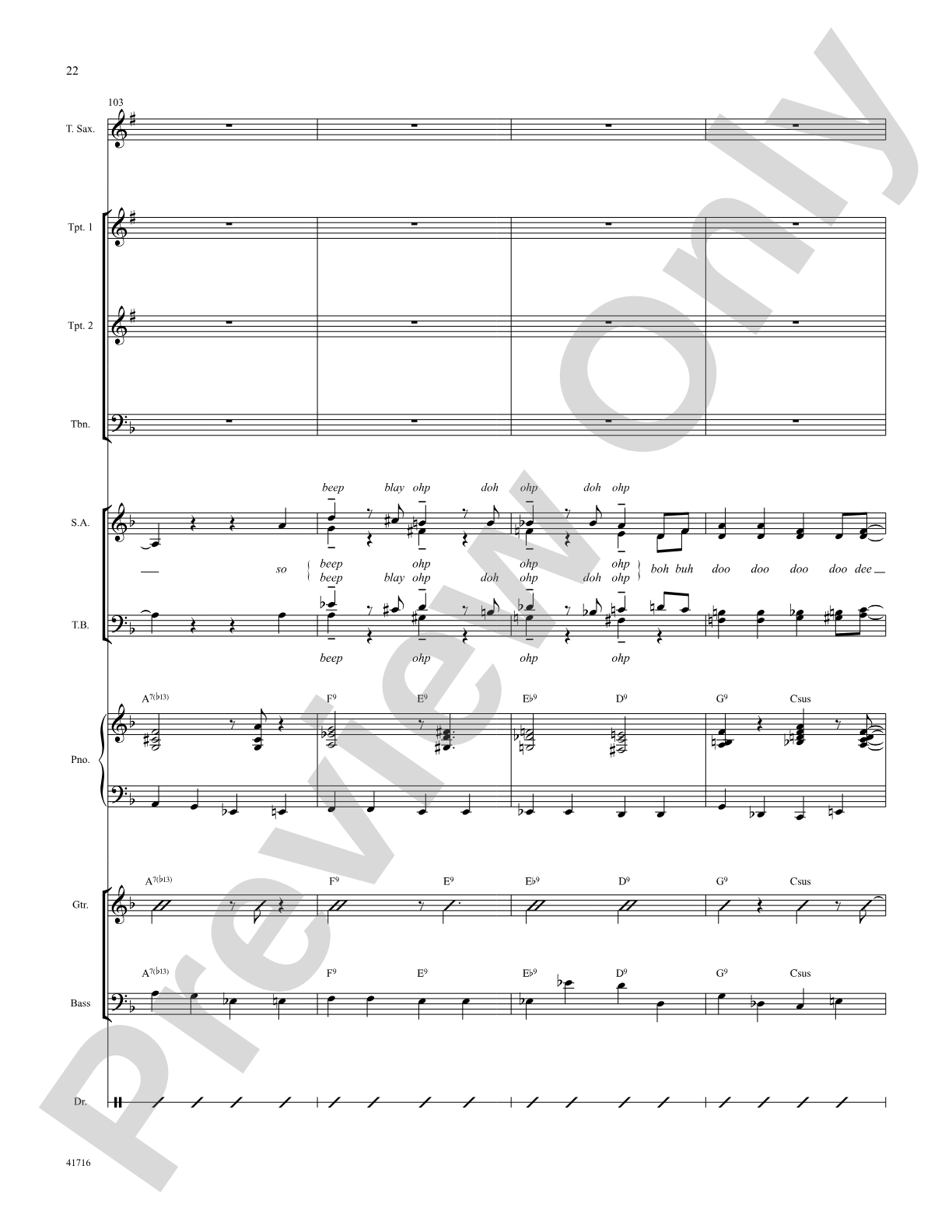 Sweet Georgia Brown: Score: Choral SoundPax
