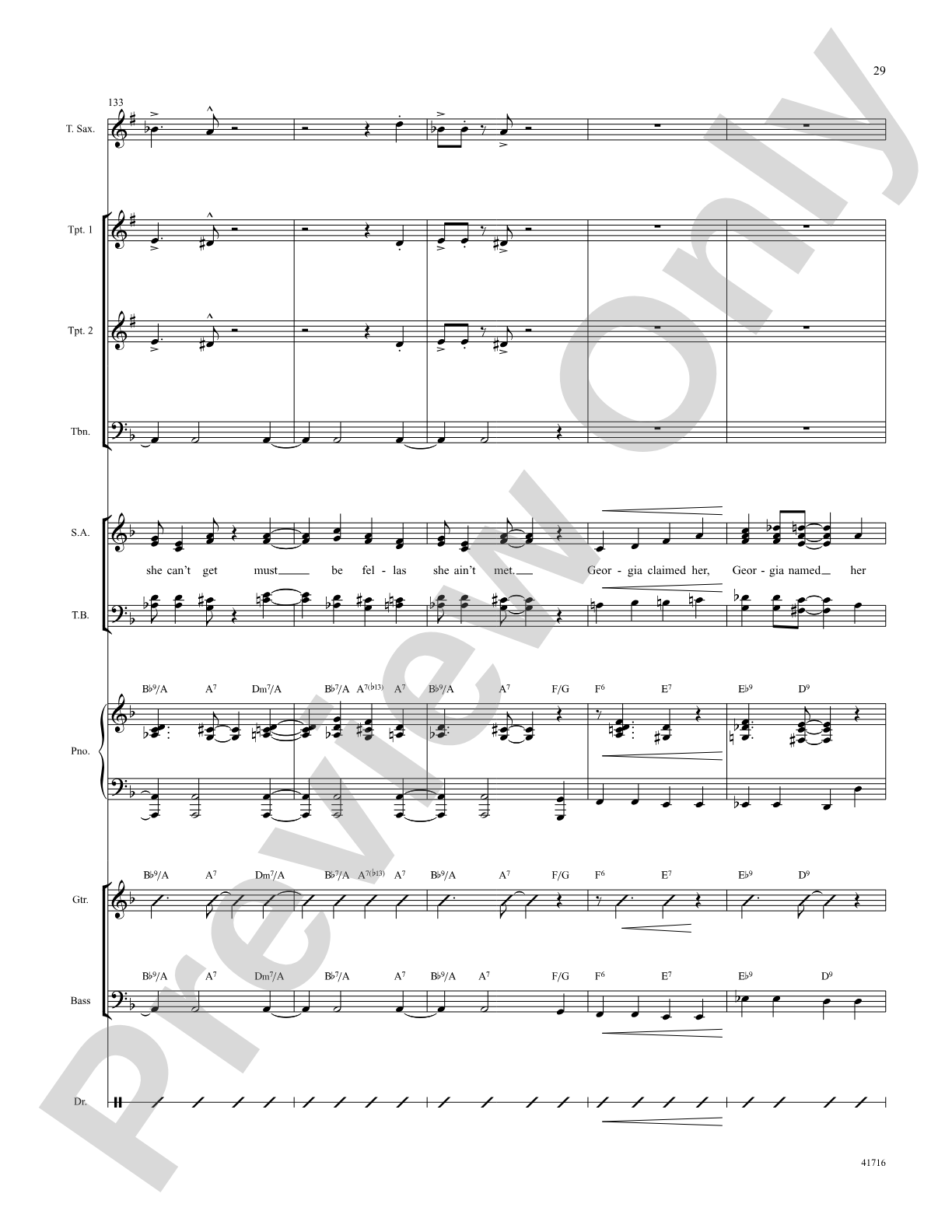 Sweet Georgia Brown: Score: Choral SoundPax