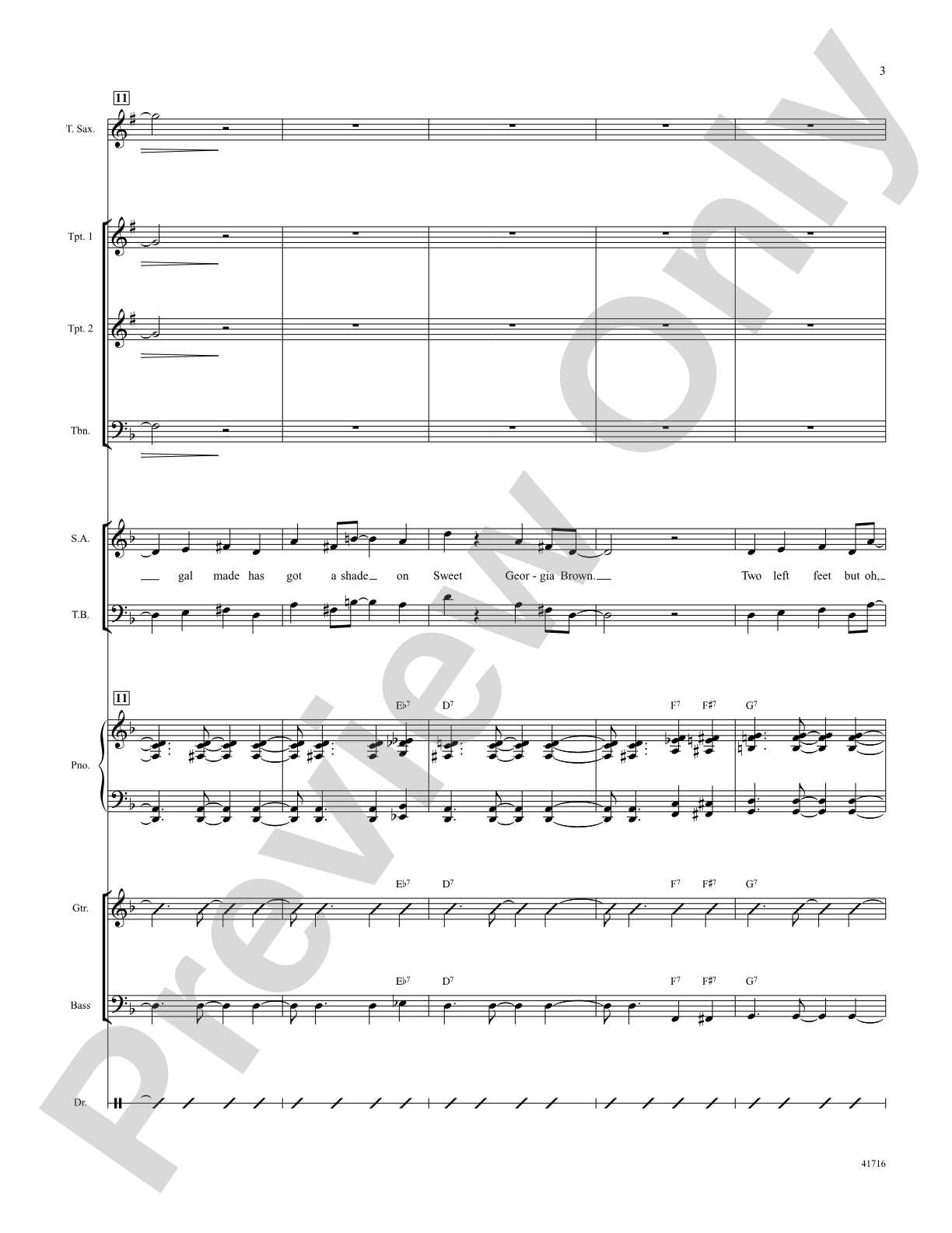 Sweet Georgia Brown: Score: Choral SoundPax