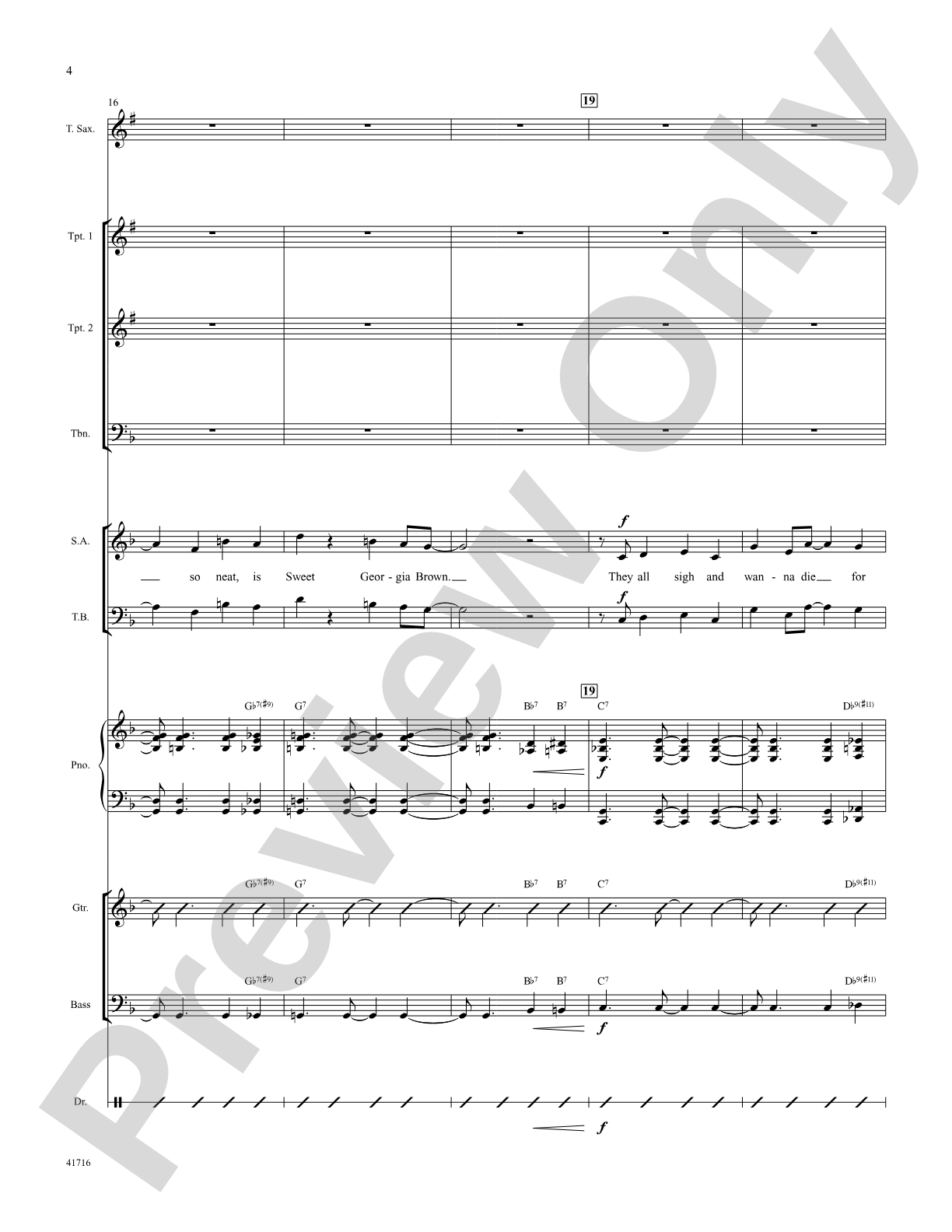 Sweet Georgia Brown: Score: Choral SoundPax