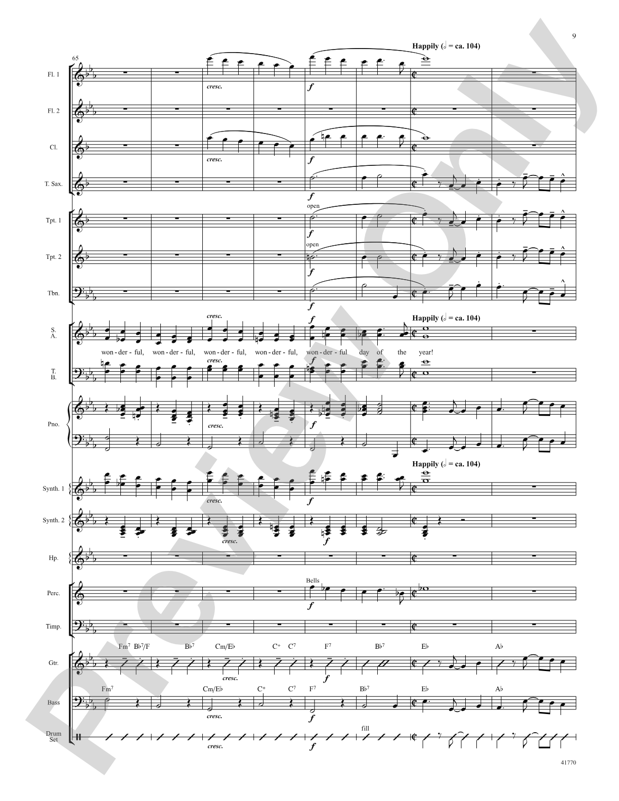 Cartoon Christmas: Score: Choral SoundPax