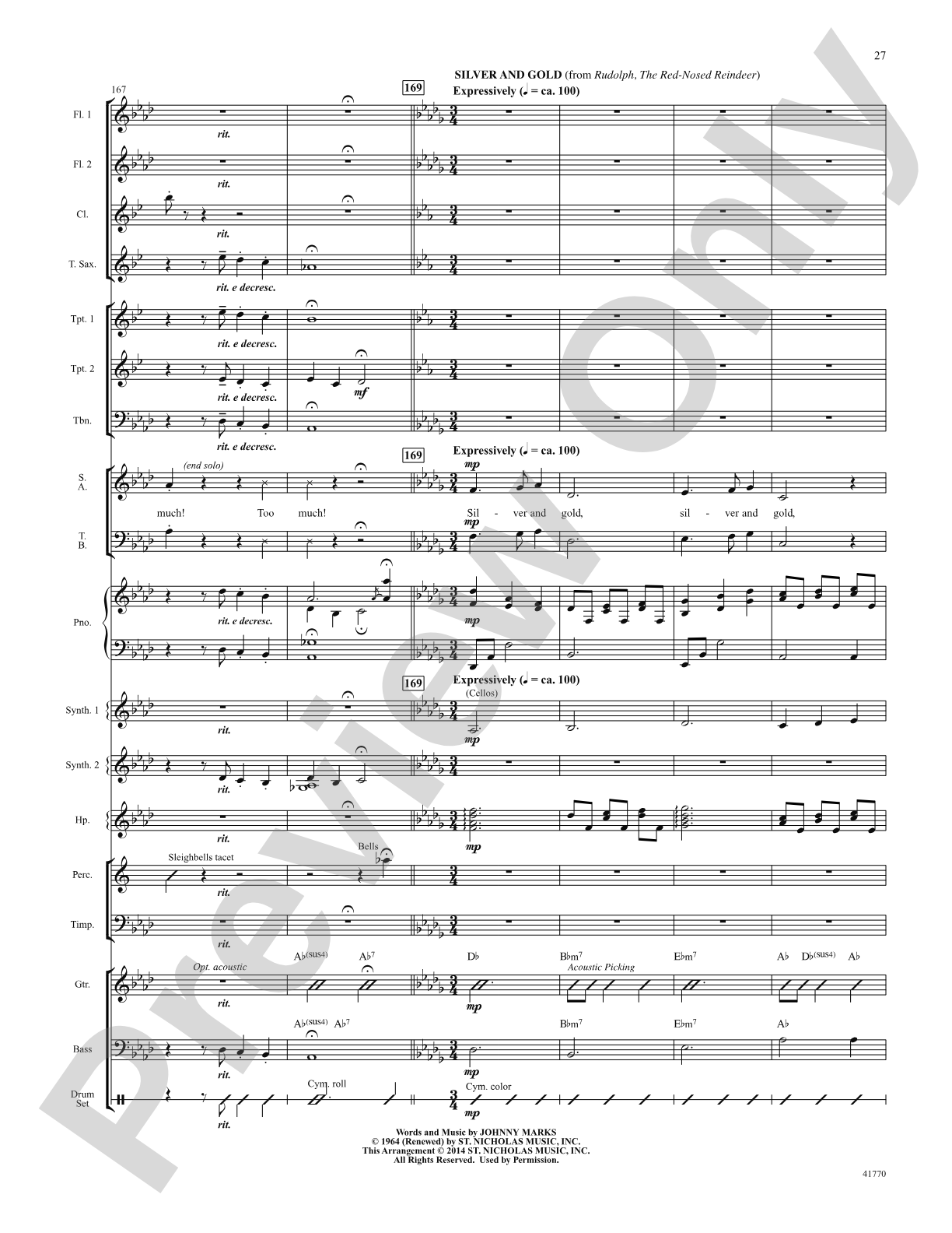 Cartoon Christmas: Score: Choral SoundPax