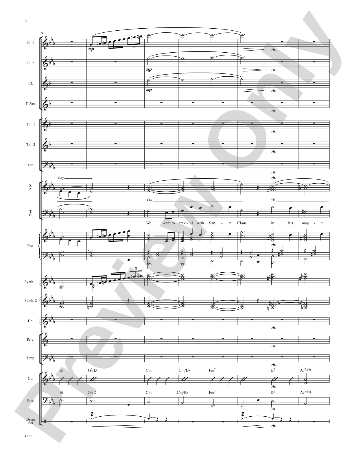 Cartoon Christmas: Score: Choral SoundPax