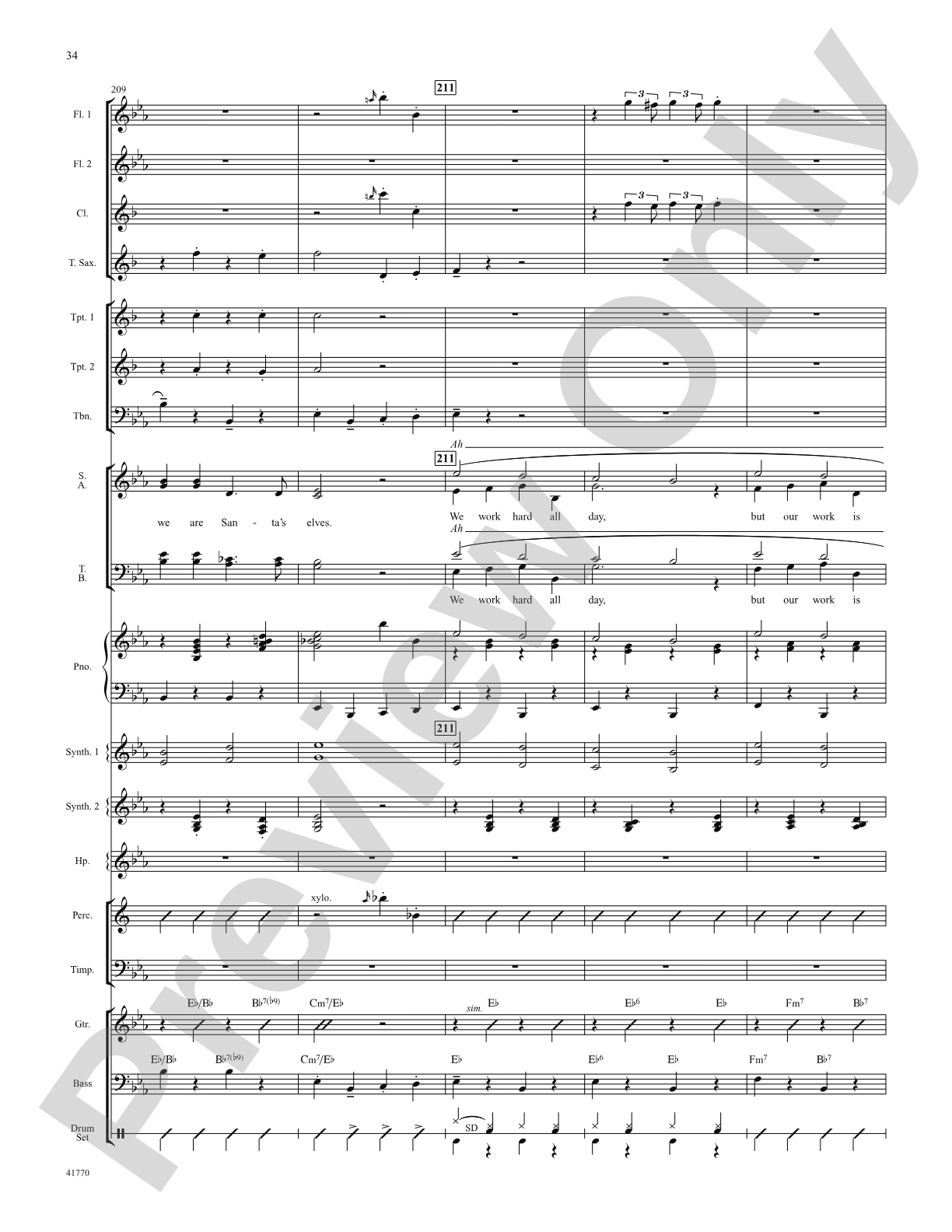 Cartoon Christmas: Score: Choral SoundPax