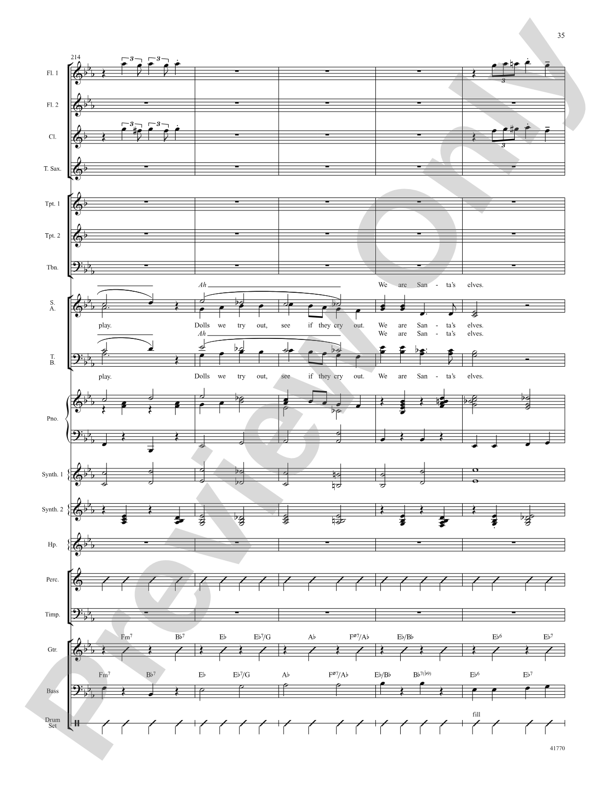 Cartoon Christmas: Score: Choral SoundPax