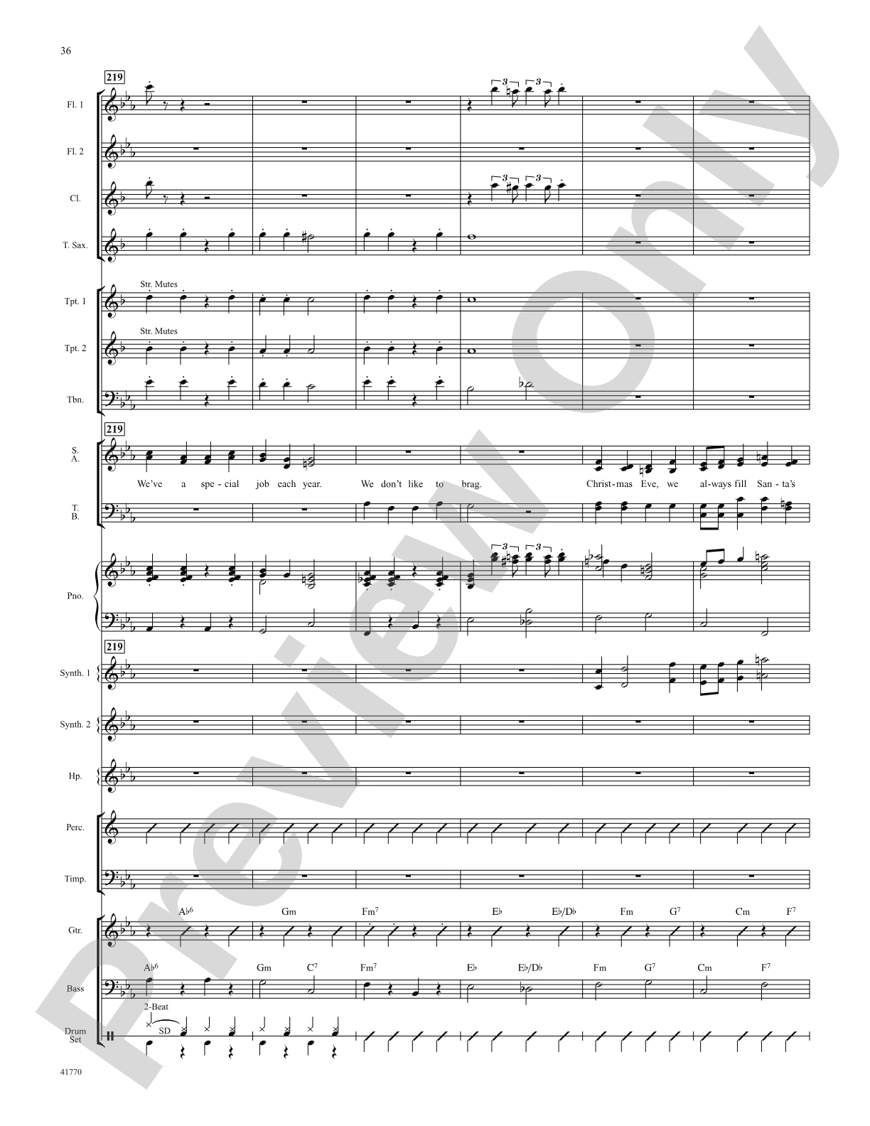 Cartoon Christmas: Score: Choral SoundPax