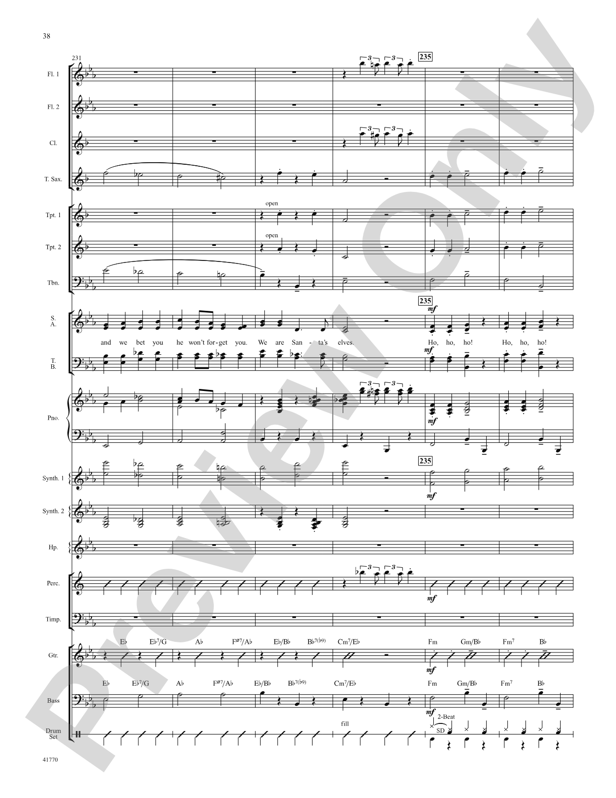 Cartoon Christmas: Score: Choral SoundPax