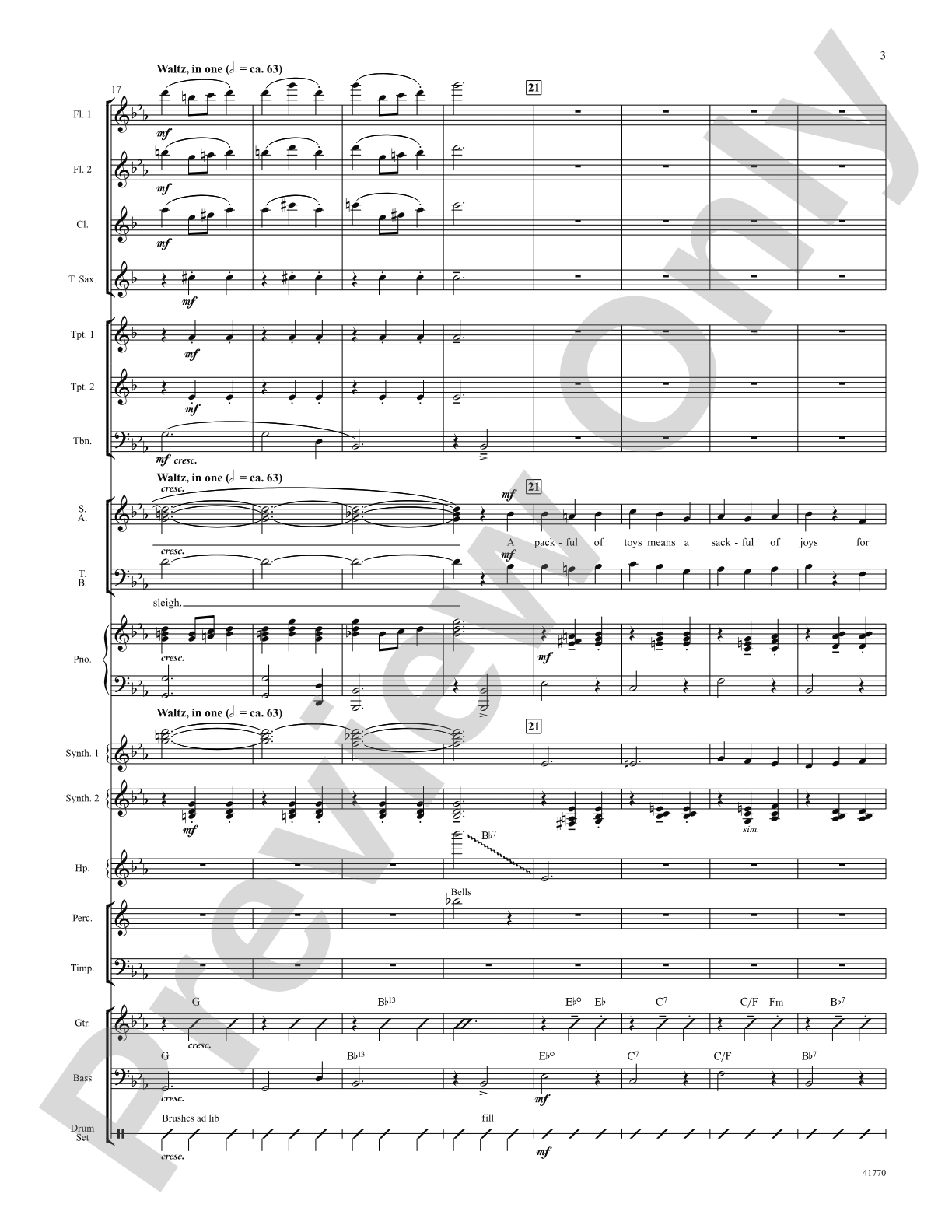 Cartoon Christmas: Score: Choral SoundPax