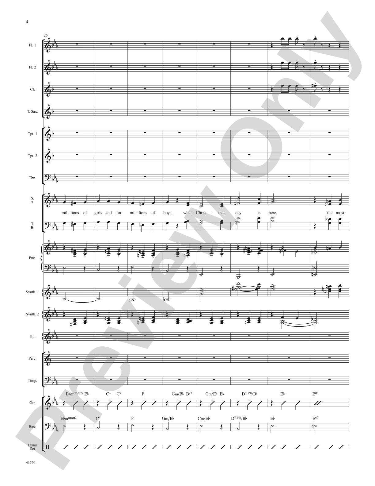Cartoon Christmas: Score: Choral SoundPax