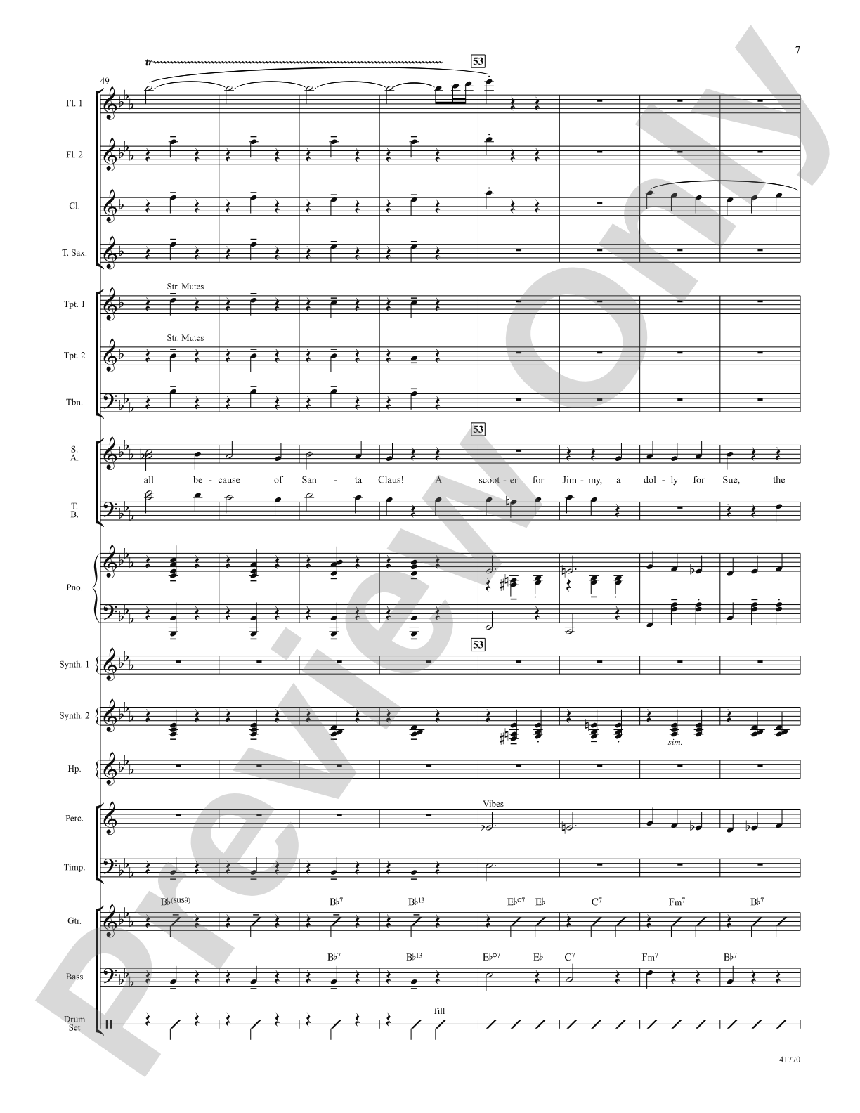 Cartoon Christmas: Score: Choral SoundPax
