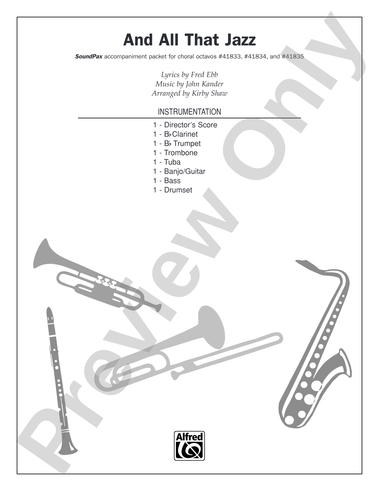 And All That Jazz: Score: Choral SoundPax