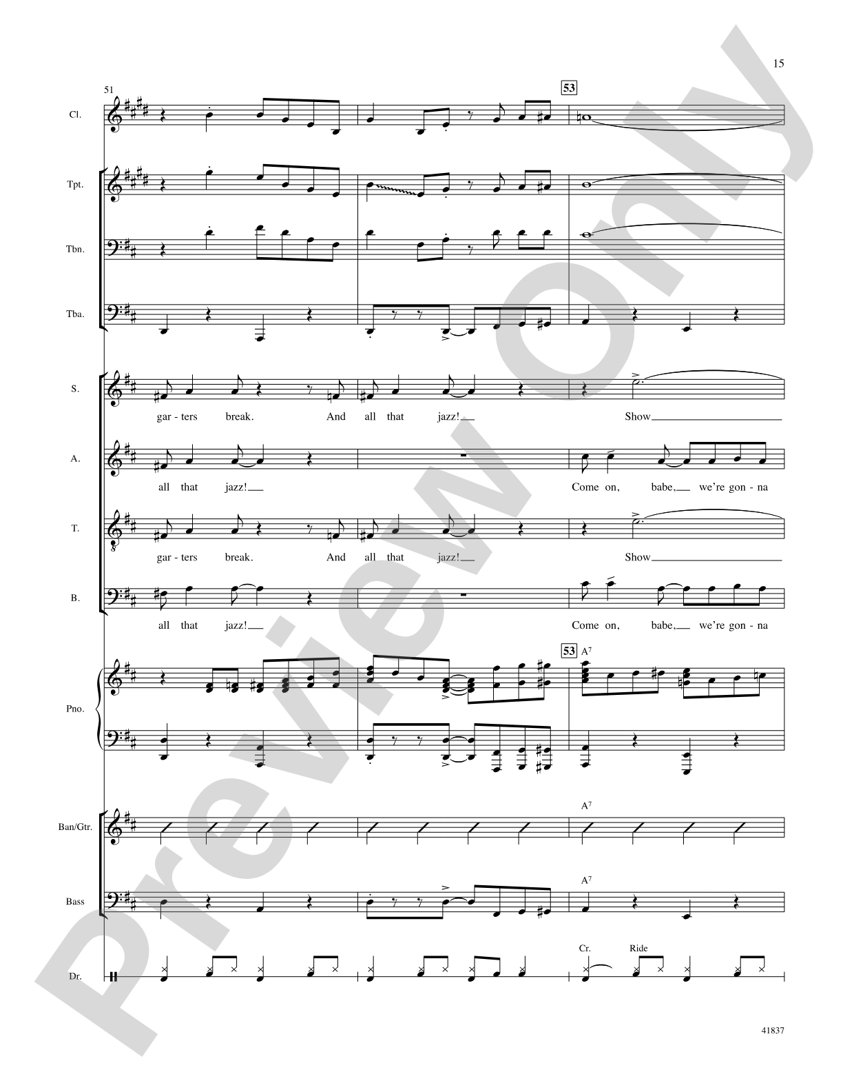 And All That Jazz: Score: Choral SoundPax